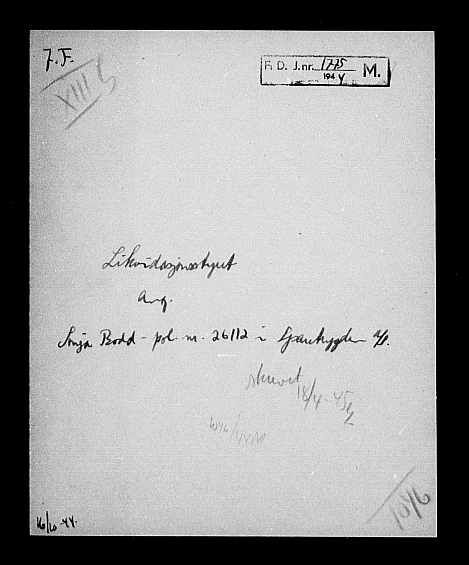 Justisdepartementet, Tilbakeføringskontoret for inndratte formuer, AV/RA-S-1564/H/Hc/Hca/L0893: --, 1945-1947, p. 25