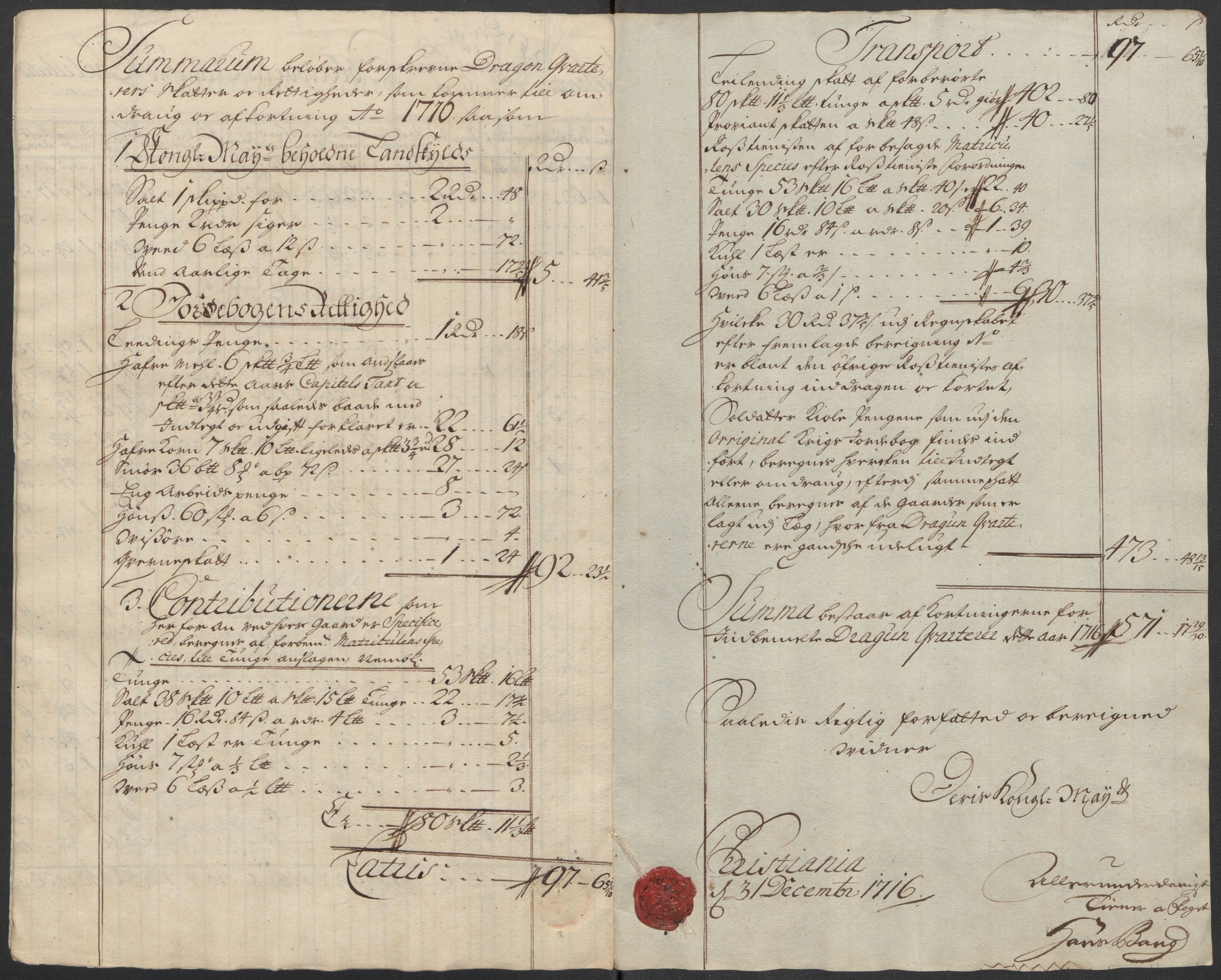 Rentekammeret inntil 1814, Reviderte regnskaper, Fogderegnskap, AV/RA-EA-4092/R10/L0454: Fogderegnskap Aker og Follo, 1716, p. 260