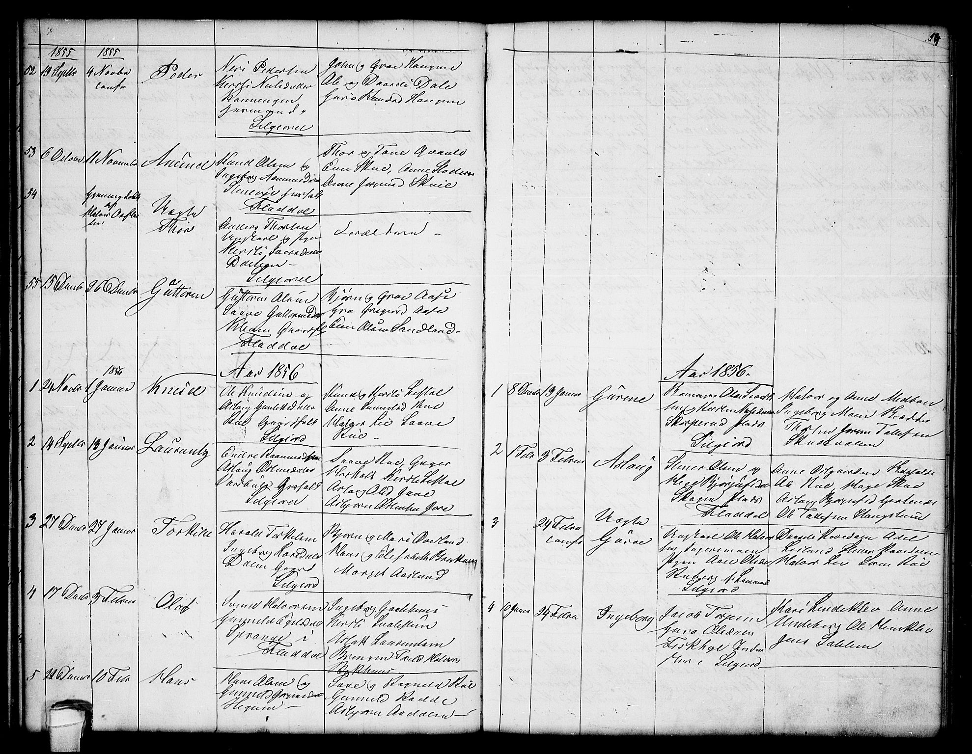 Seljord kirkebøker, AV/SAKO-A-20/G/Ga/L0002: Parish register (copy) no. I 2, 1838-1866, p. 53