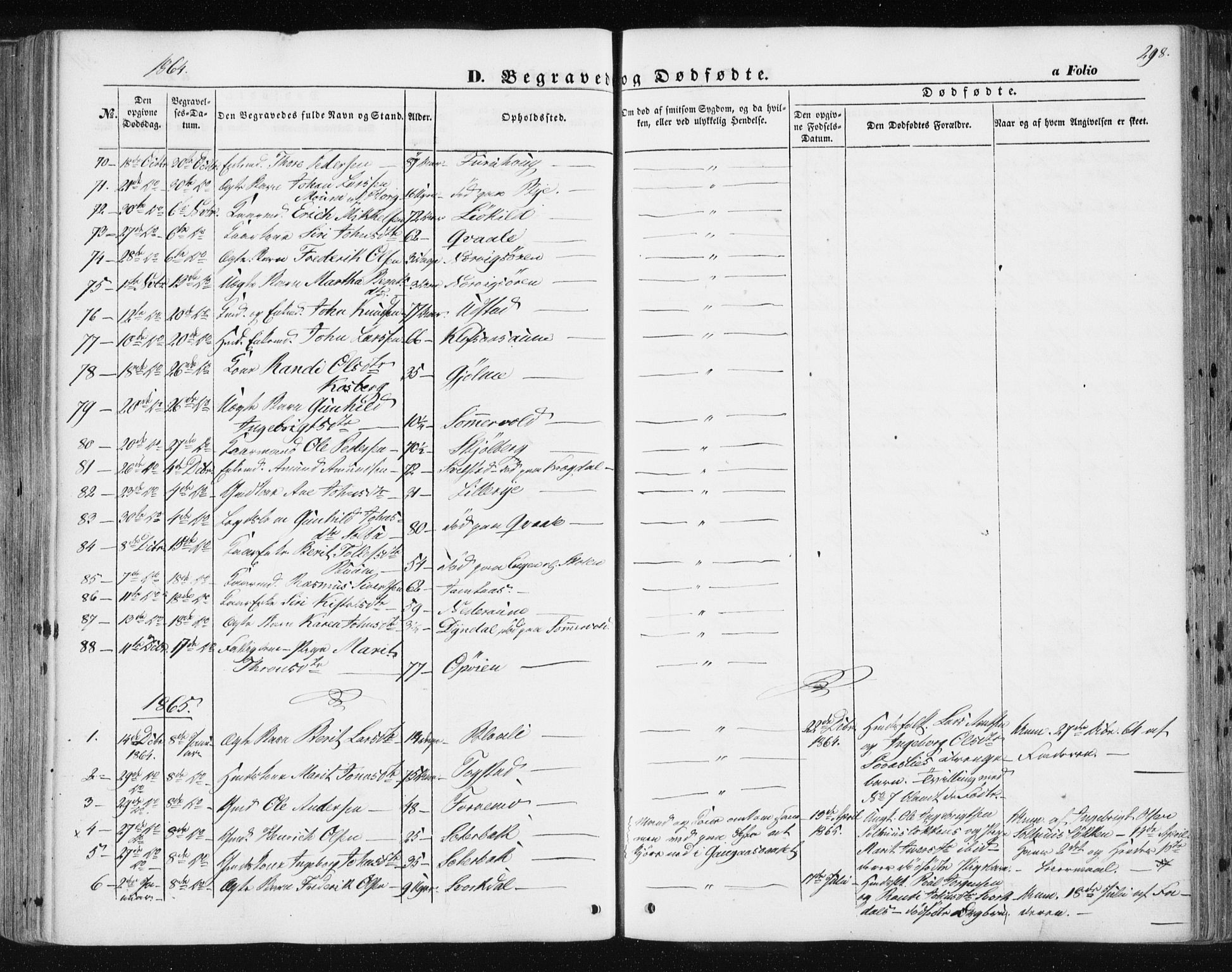Ministerialprotokoller, klokkerbøker og fødselsregistre - Sør-Trøndelag, SAT/A-1456/668/L0806: Parish register (official) no. 668A06, 1854-1869, p. 298