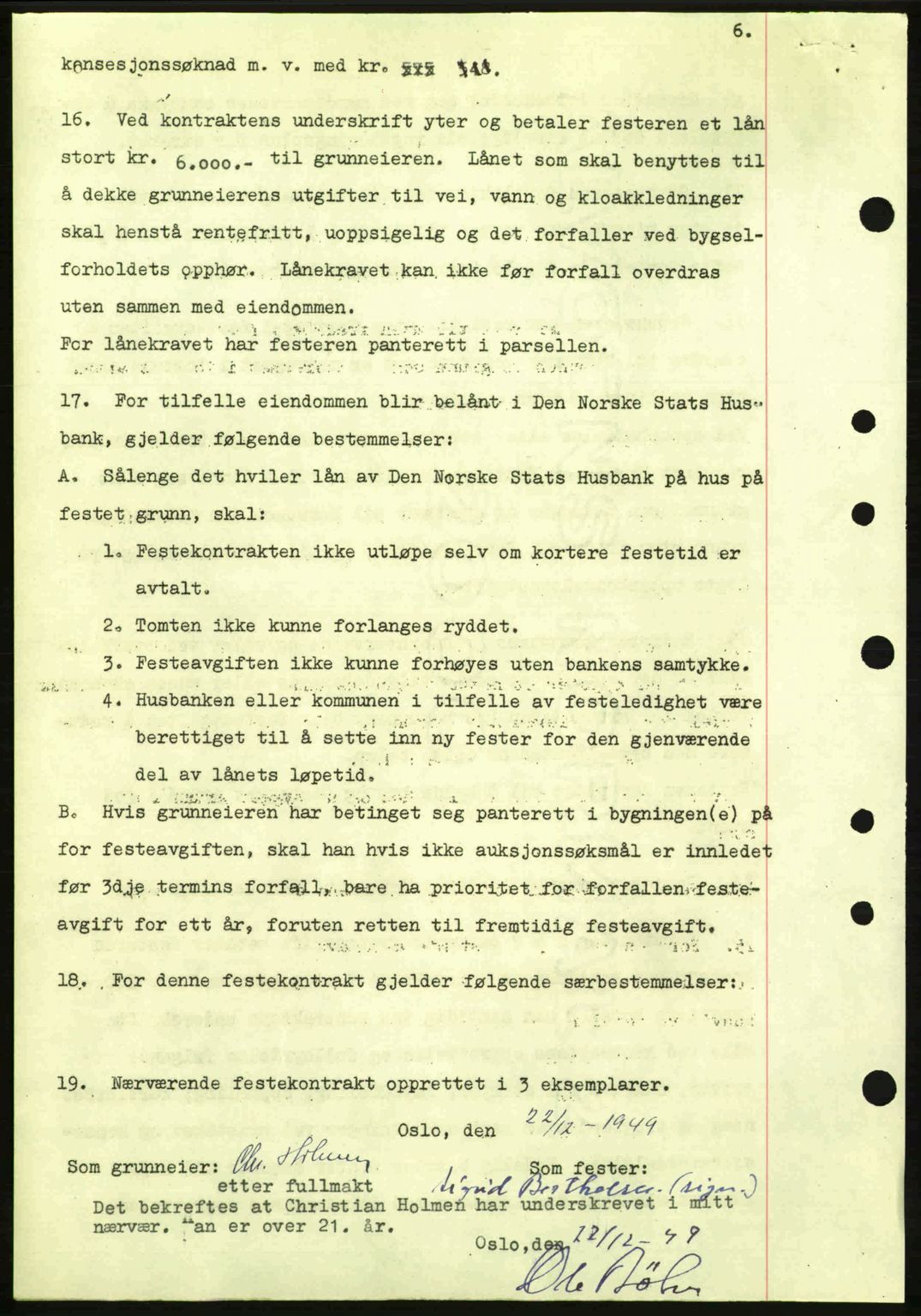 Oslo byskriverembete, AV/SAO-A-10227/G/Gb/Gbd/Gbda/L0017: Mortgage book no. A215, 1949-1950, Diary no: : 15438/1949