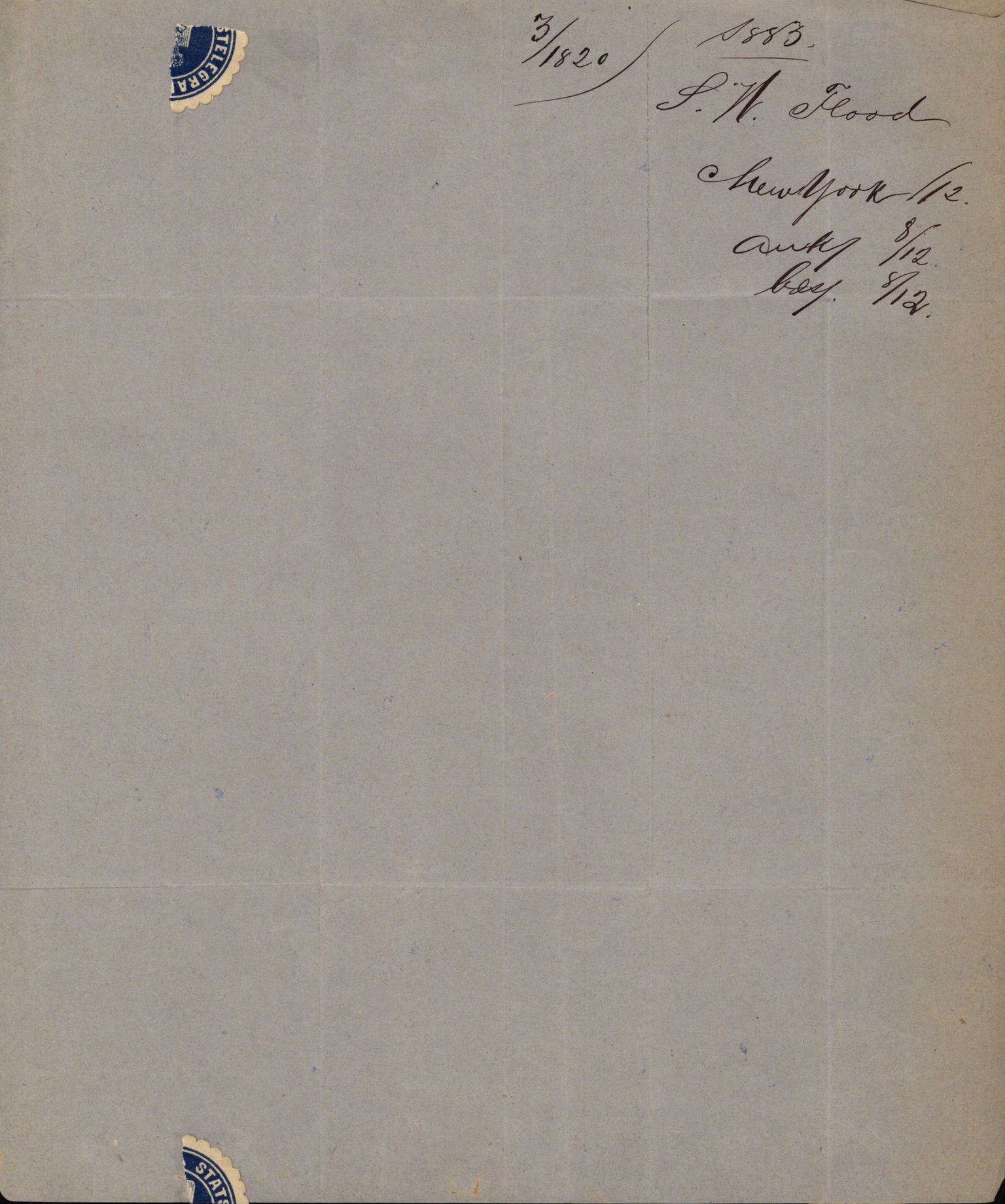 Pa 63 - Østlandske skibsassuranceforening, VEMU/A-1079/G/Ga/L0016/0015: Havaridokumenter / St. Lawrence, Poseidon, Snap, Josephine, Triton, 1883, p. 7