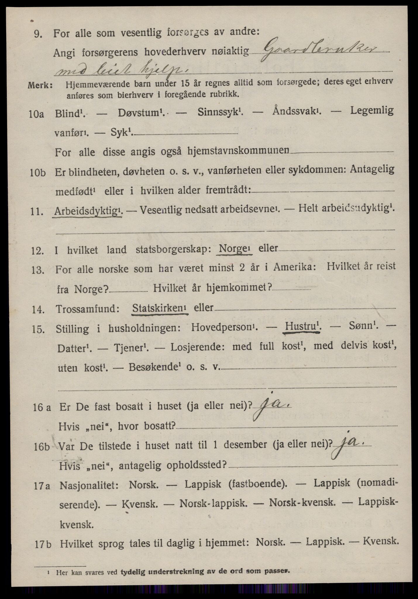 SAT, 1920 census for Fillan, 1920, p. 2639