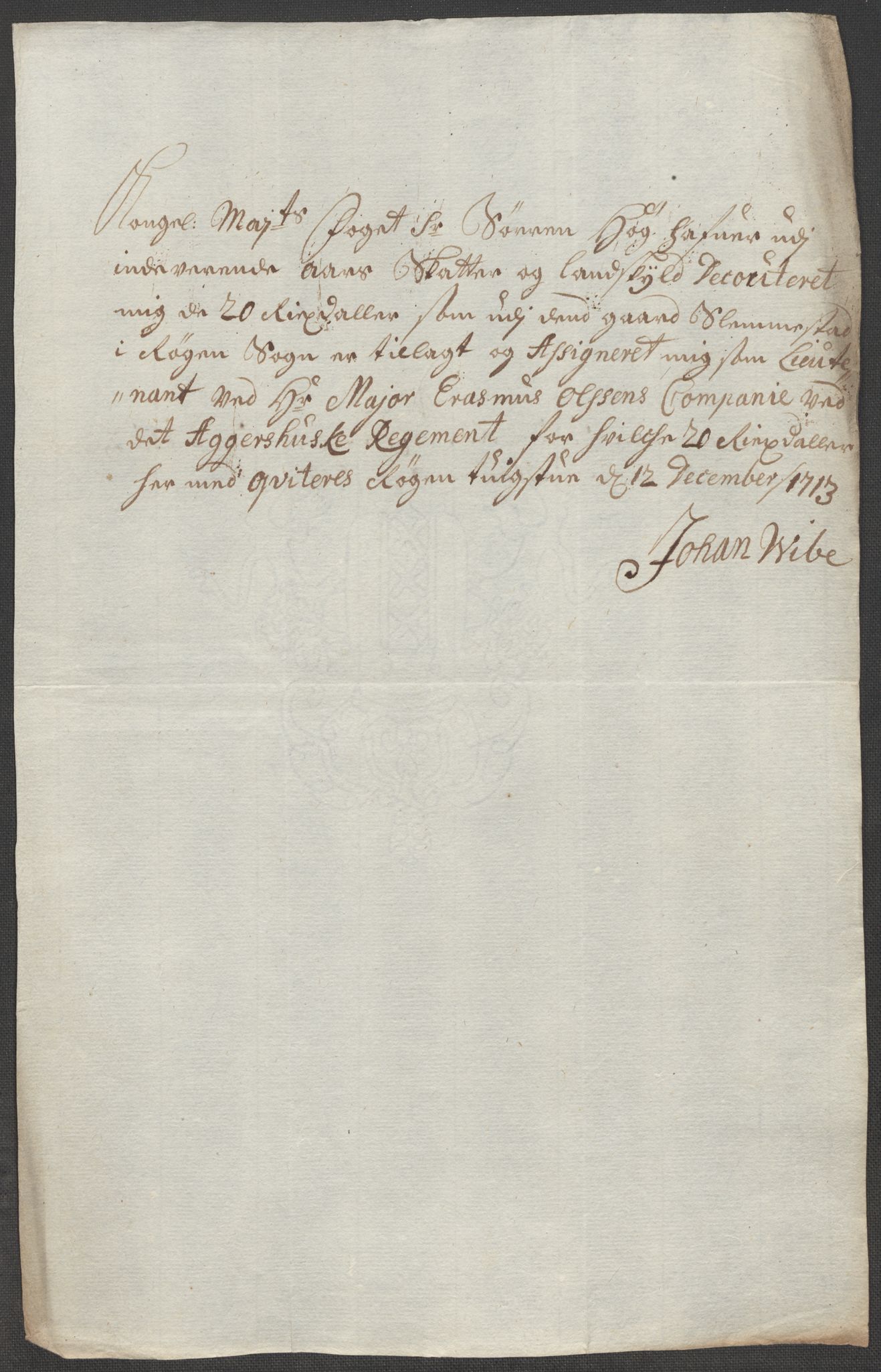 Rentekammeret inntil 1814, Reviderte regnskaper, Fogderegnskap, AV/RA-EA-4092/R31/L1708: Fogderegnskap Hurum, Røyken, Eiker, Lier og Buskerud, 1713, p. 358