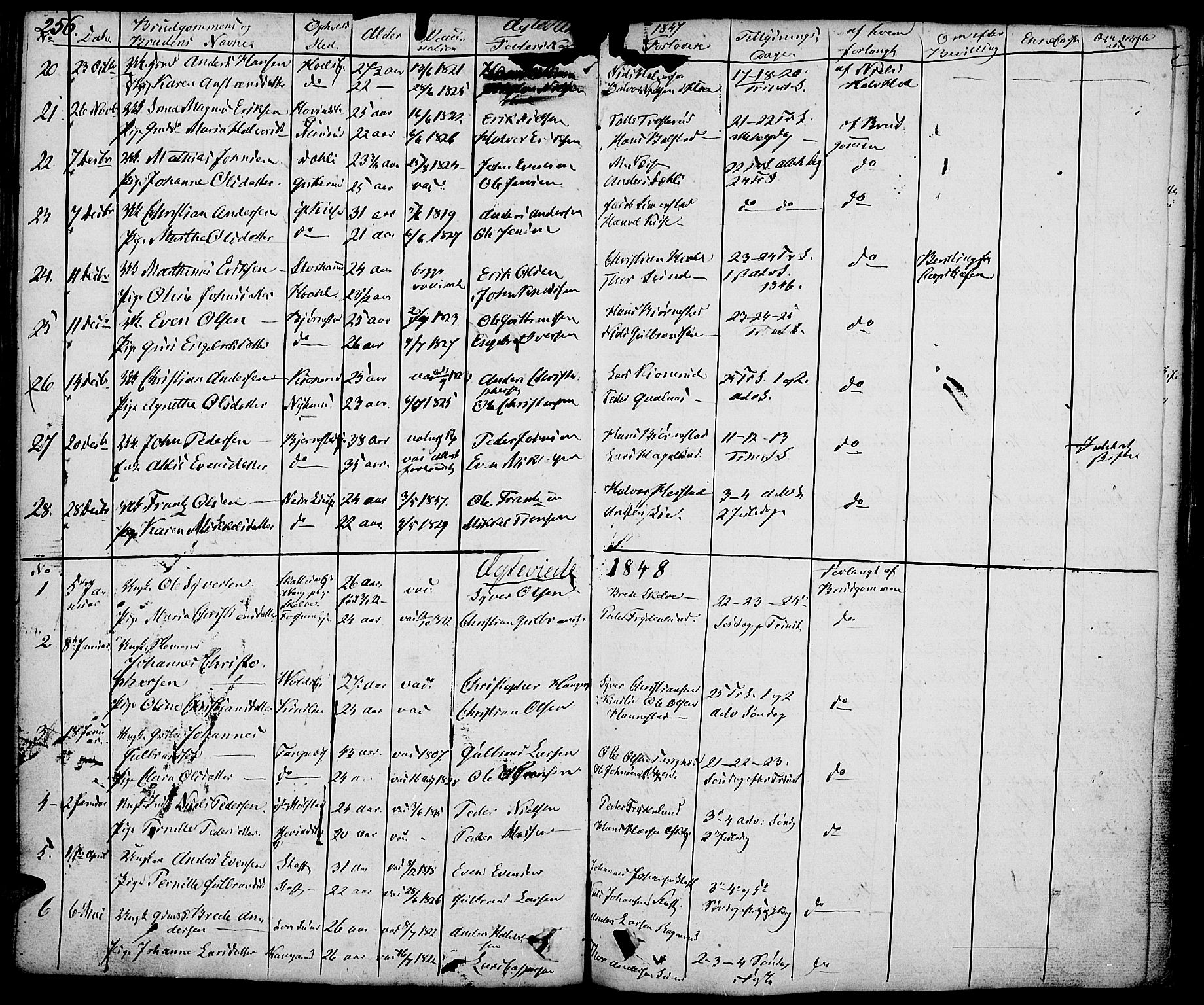 Nes prestekontor, Hedmark, AV/SAH-PREST-020/K/Ka/L0003: Parish register (official) no. 3, 1827-1851, p. 256