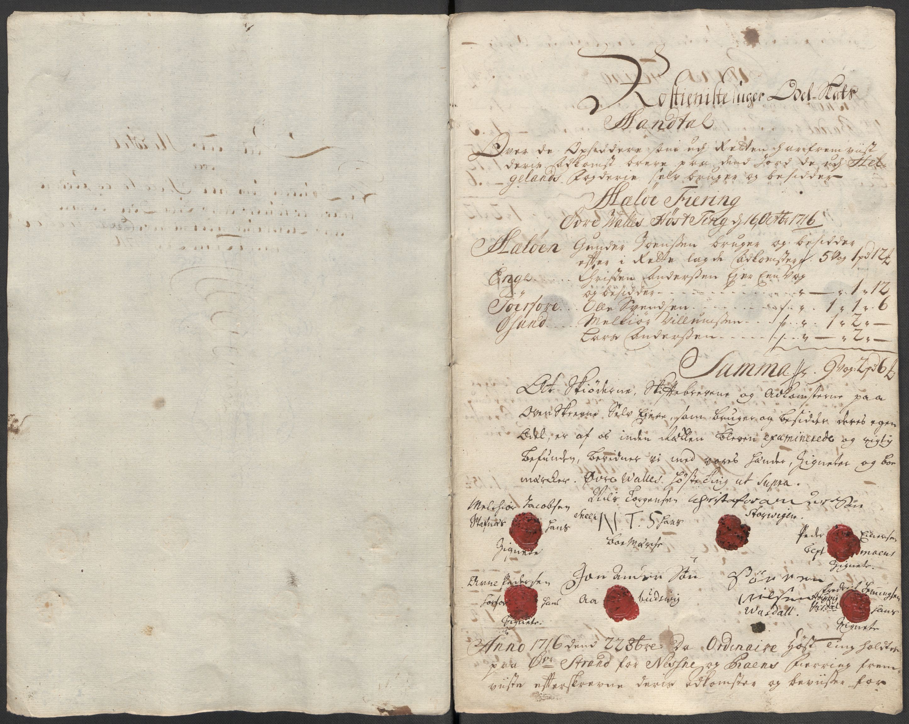Rentekammeret inntil 1814, Reviderte regnskaper, Fogderegnskap, RA/EA-4092/R65/L4514: Fogderegnskap Helgeland, 1716, p. 286