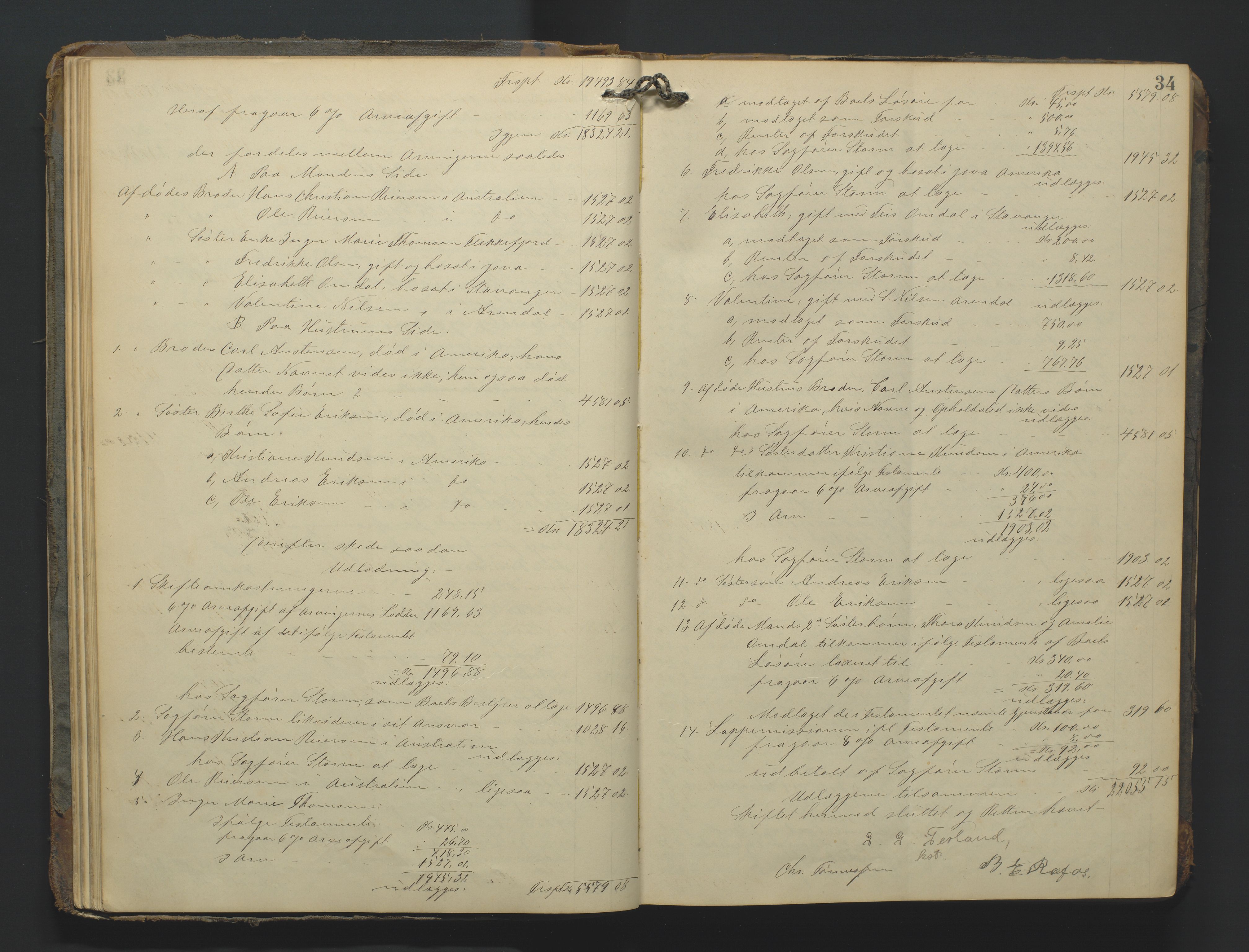 Flekkefjord byfogd, AV/SAK-1222-0002/H/Hc/L0004: Skifteprotokoll nr. 4, 1900-1913, p. 34