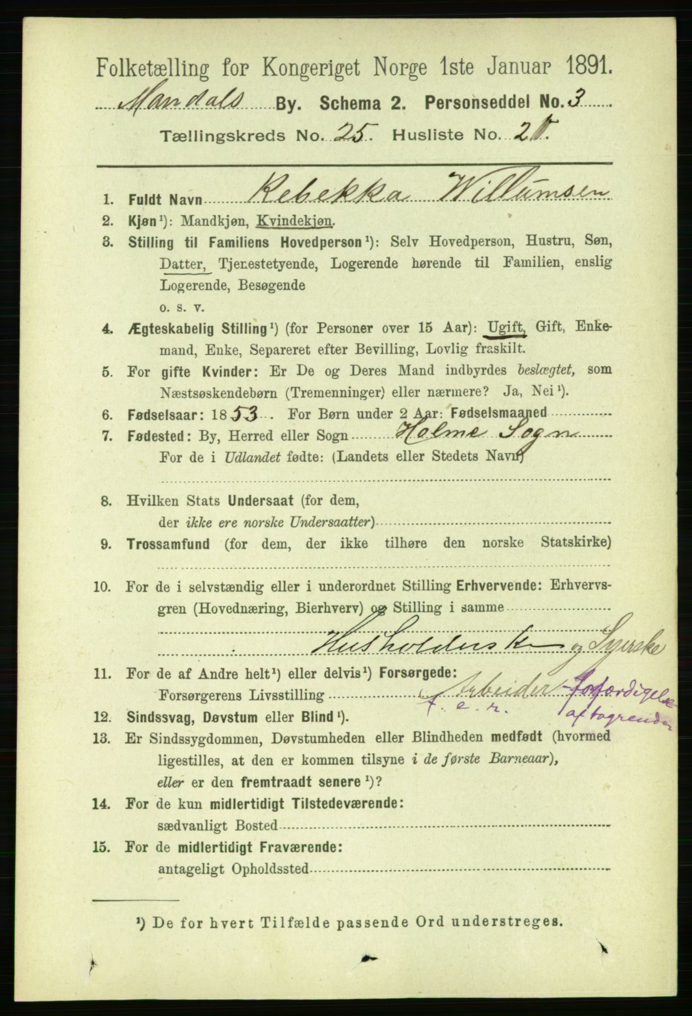 RA, 1891 census for 1002 Mandal, 1891, p. 4747