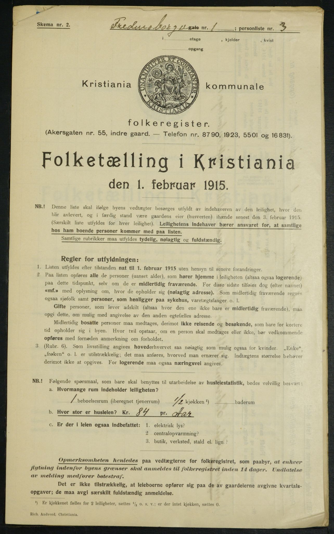 OBA, Municipal Census 1915 for Kristiania, 1915, p. 25028