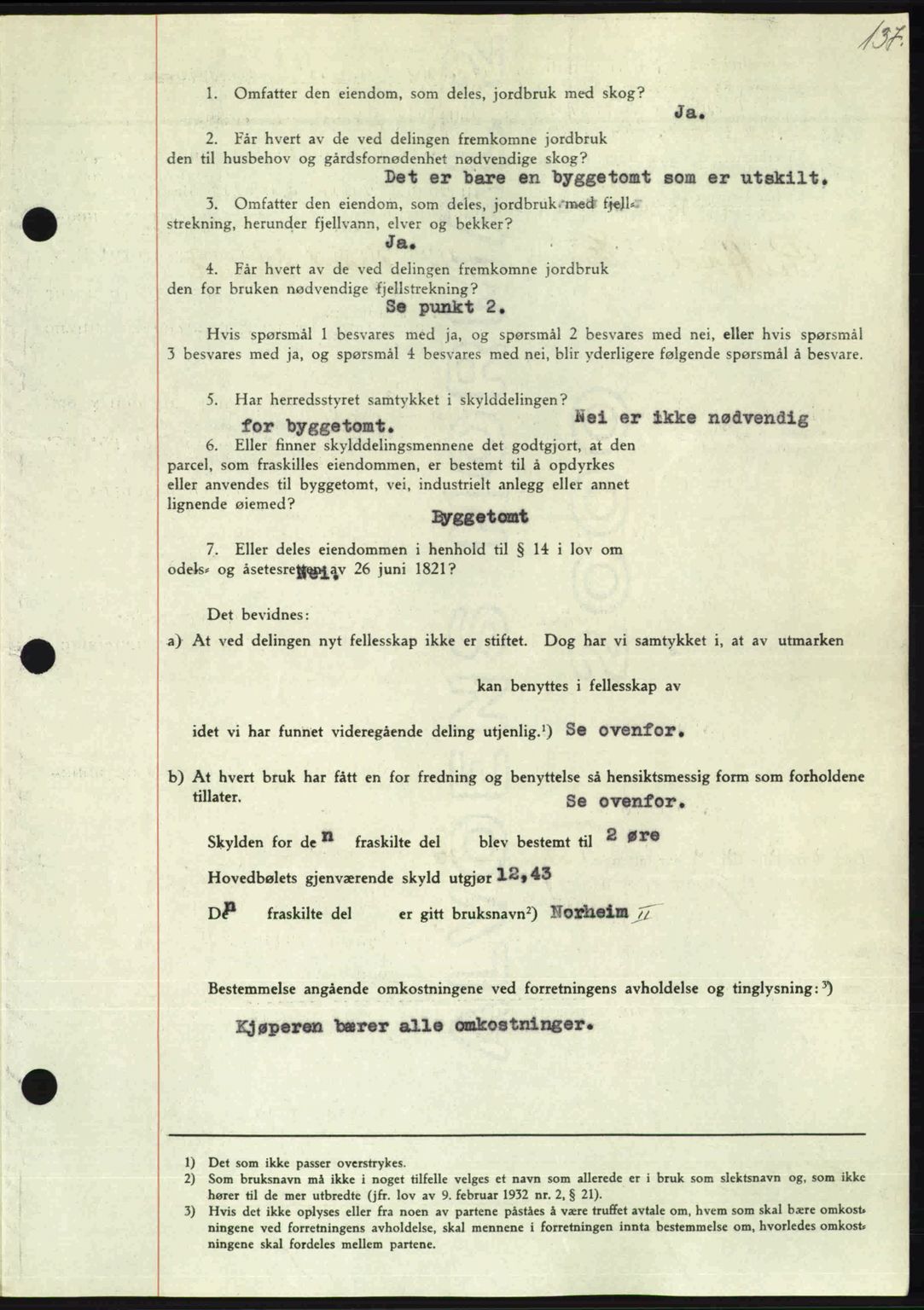 Nordmøre sorenskriveri, AV/SAT-A-4132/1/2/2Ca: Mortgage book no. A102, 1946-1946, Diary no: : 1430/1946