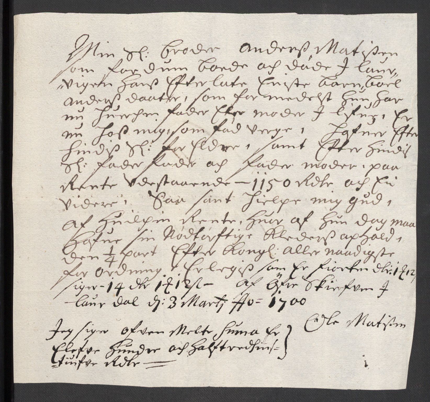 Rentekammeret inntil 1814, Reviderte regnskaper, Fogderegnskap, RA/EA-4092/R32/L1869: Fogderegnskap Jarlsberg grevskap, 1700-1701, p. 147