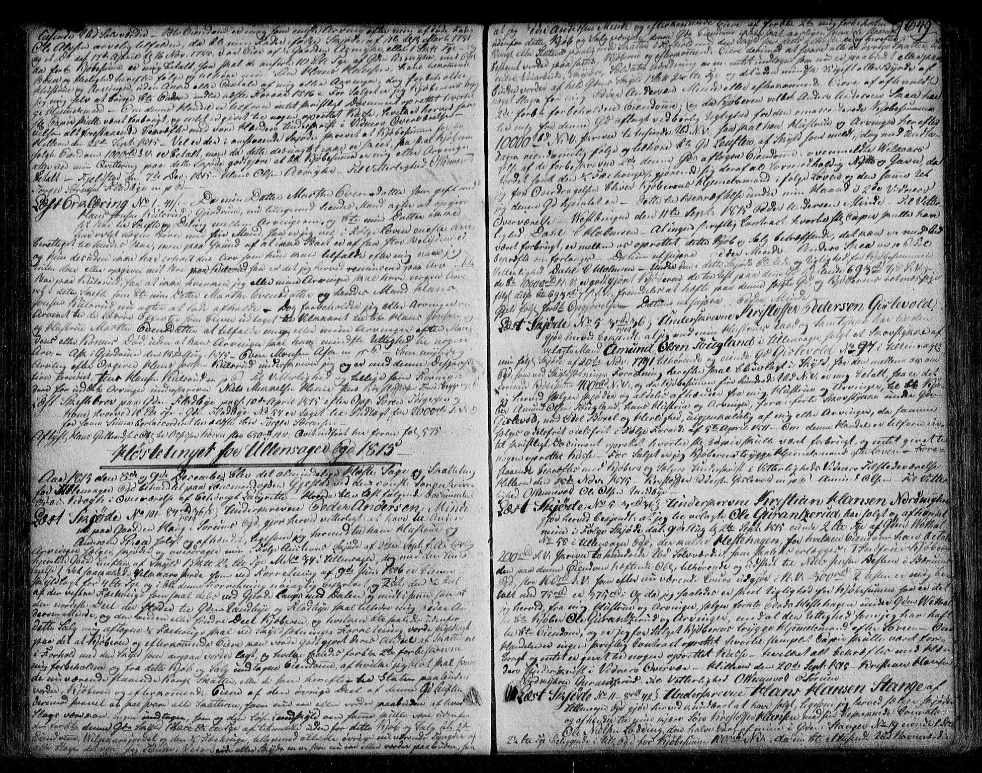 Øvre Romerike sorenskriveri, SAO/A-10649/G/Gb/L0006c: Mortgage book no. 6c, 1812-1820, p. 649