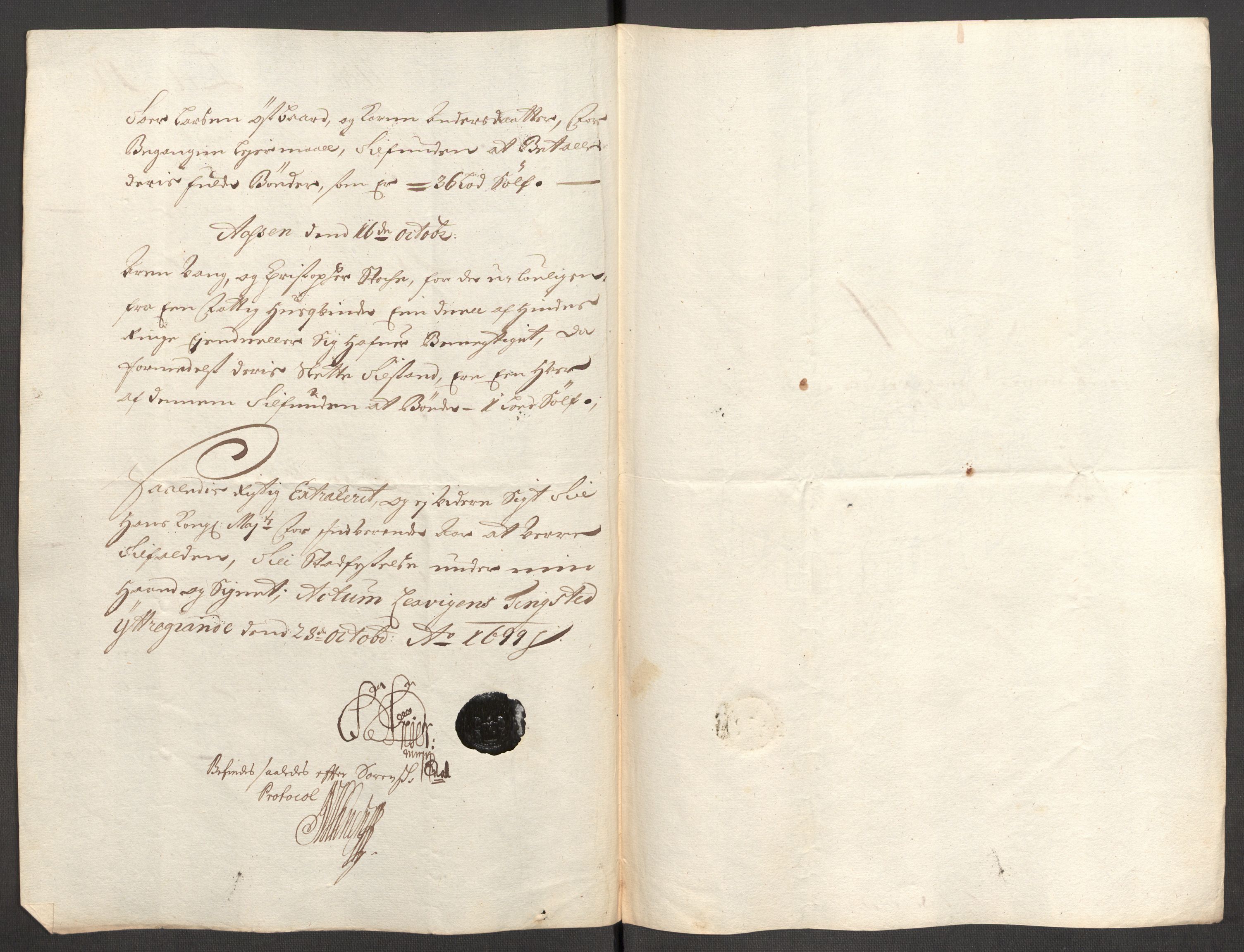 Rentekammeret inntil 1814, Reviderte regnskaper, Fogderegnskap, RA/EA-4092/R62/L4191: Fogderegnskap Stjørdal og Verdal, 1699, p. 223