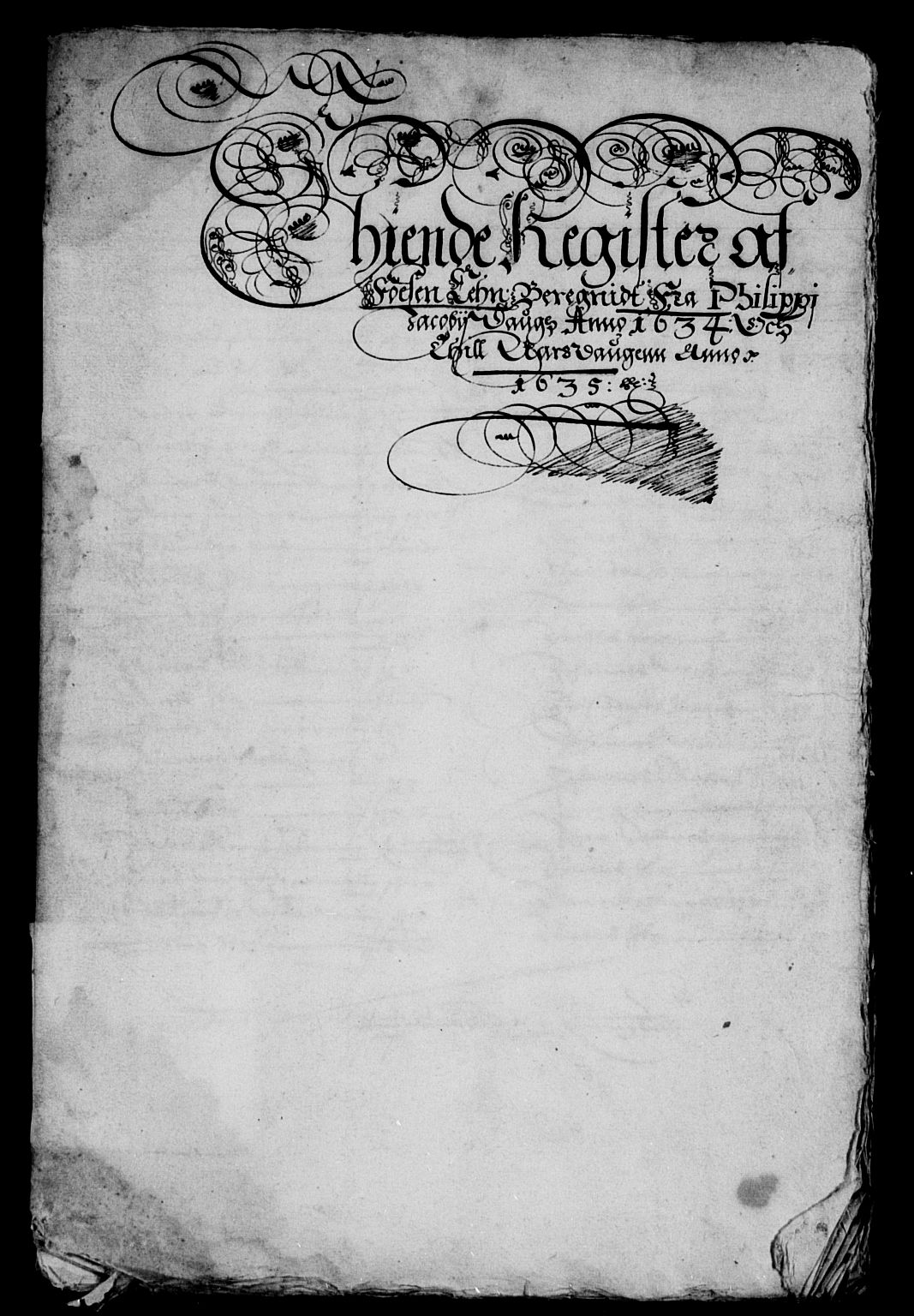 Rentekammeret inntil 1814, Reviderte regnskaper, Lensregnskaper, AV/RA-EA-5023/R/Rb/Rbw/L0055: Trondheim len, 1634-1635