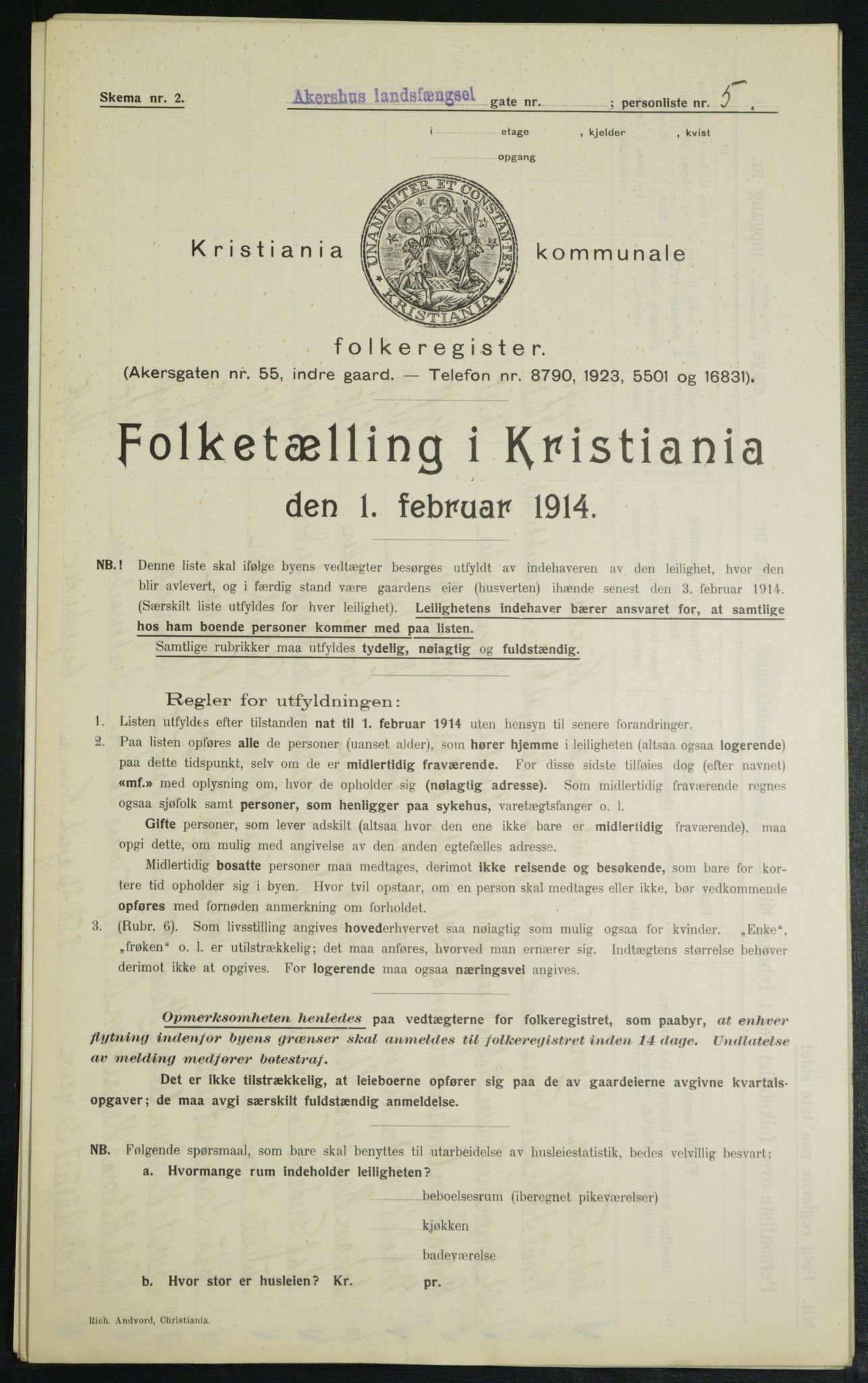 OBA, Municipal Census 1914 for Kristiania, 1914, p. 24246