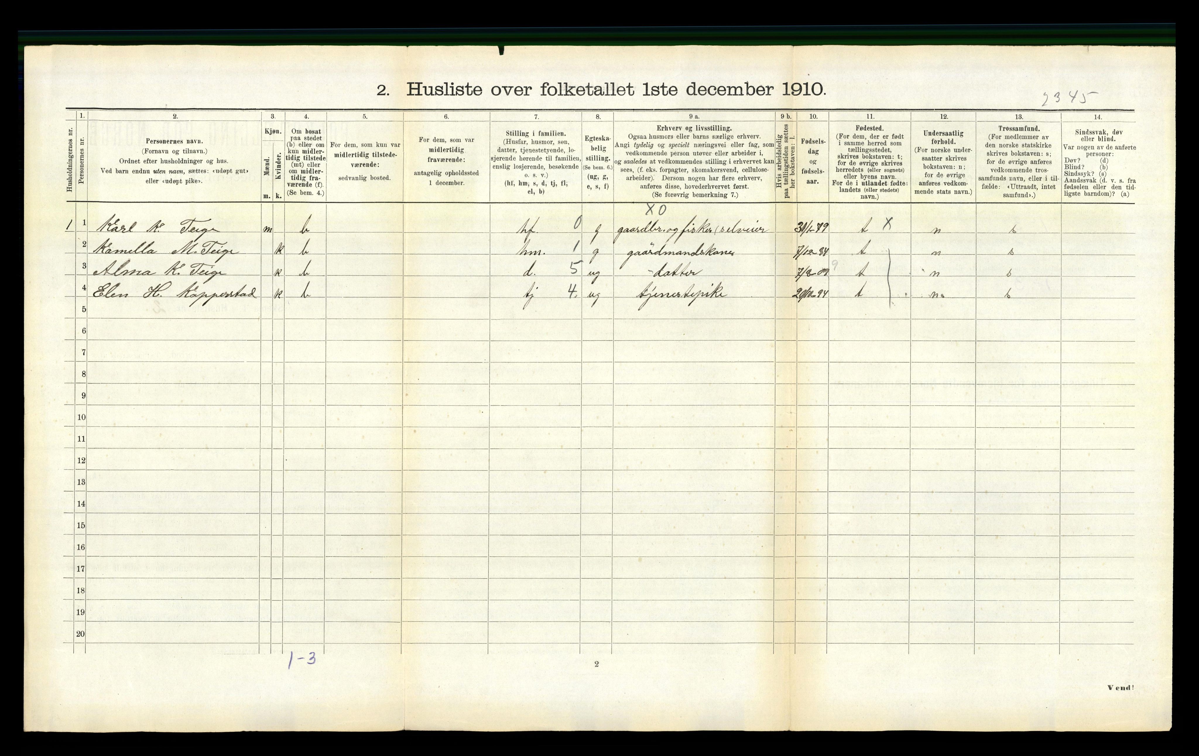 RA, 1910 census for Herøy, 1910, p. 145