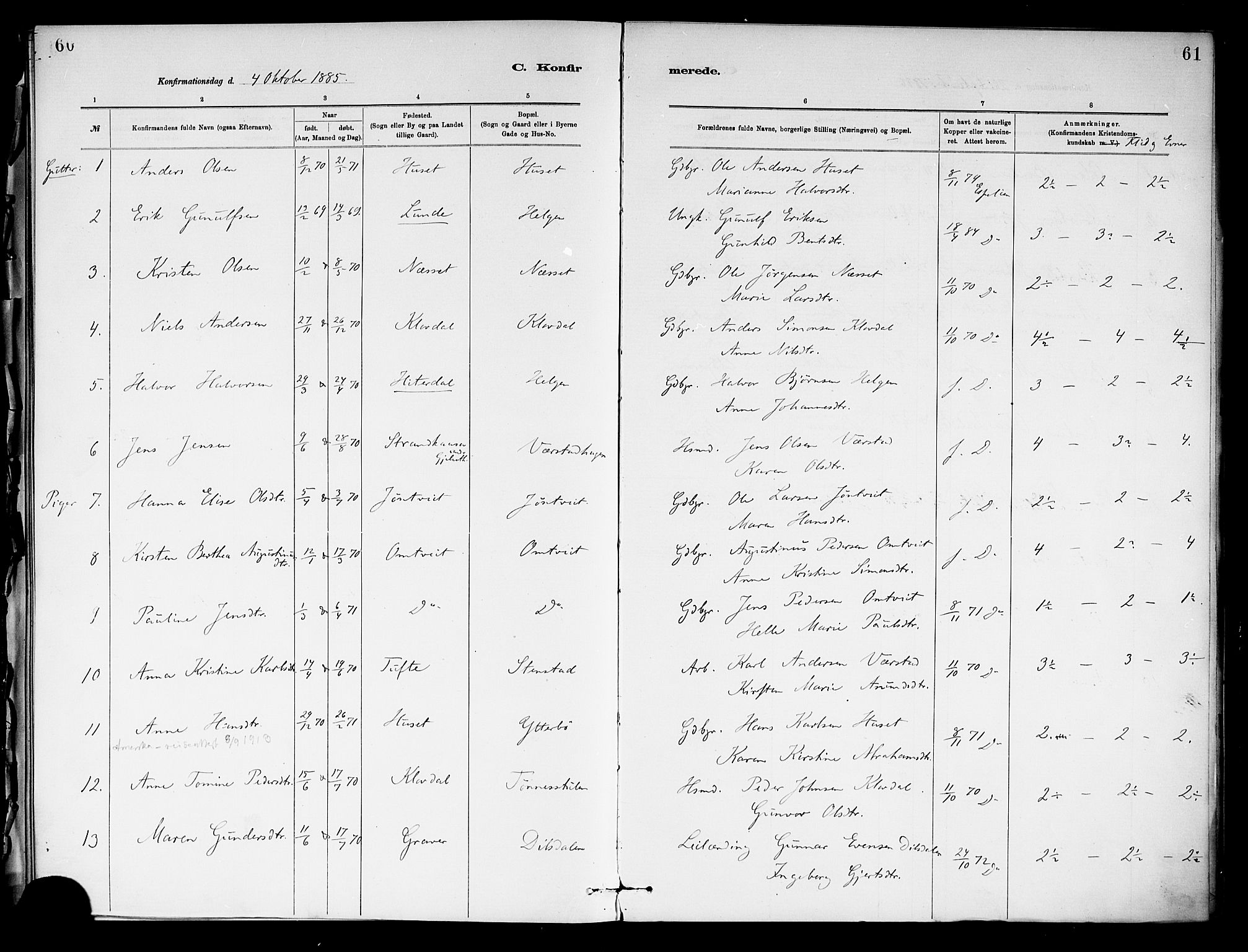 Holla kirkebøker, SAKO/A-272/F/Fa/L0009: Parish register (official) no. 9, 1881-1897, p. 60
