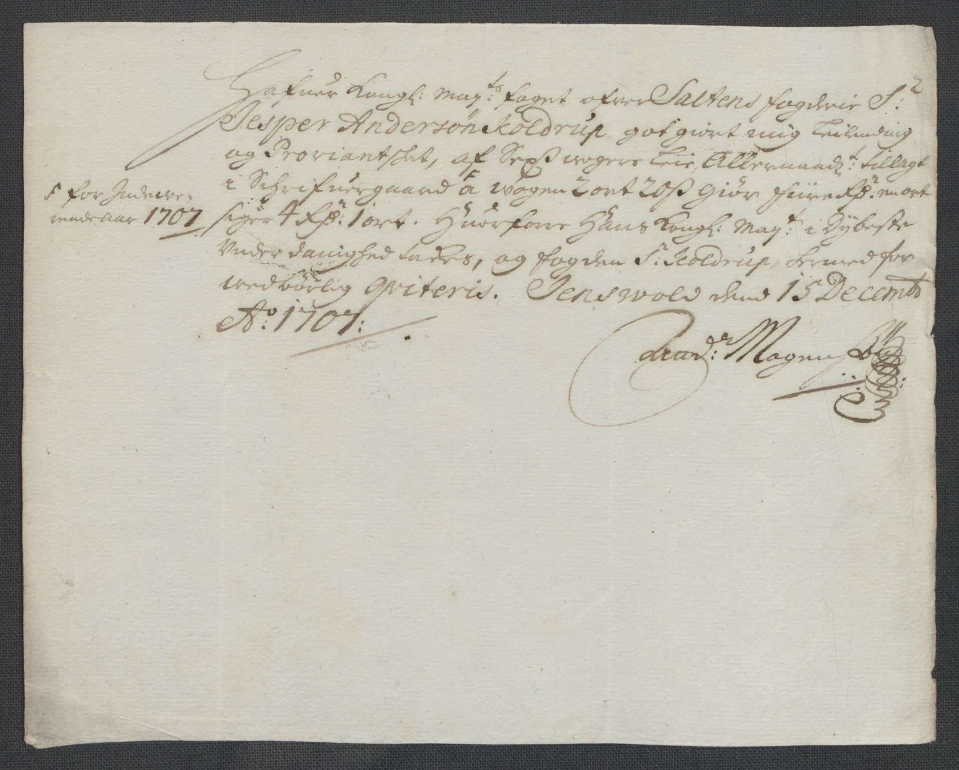 Rentekammeret inntil 1814, Reviderte regnskaper, Fogderegnskap, AV/RA-EA-4092/R66/L4581: Fogderegnskap Salten, 1707-1710, p. 93