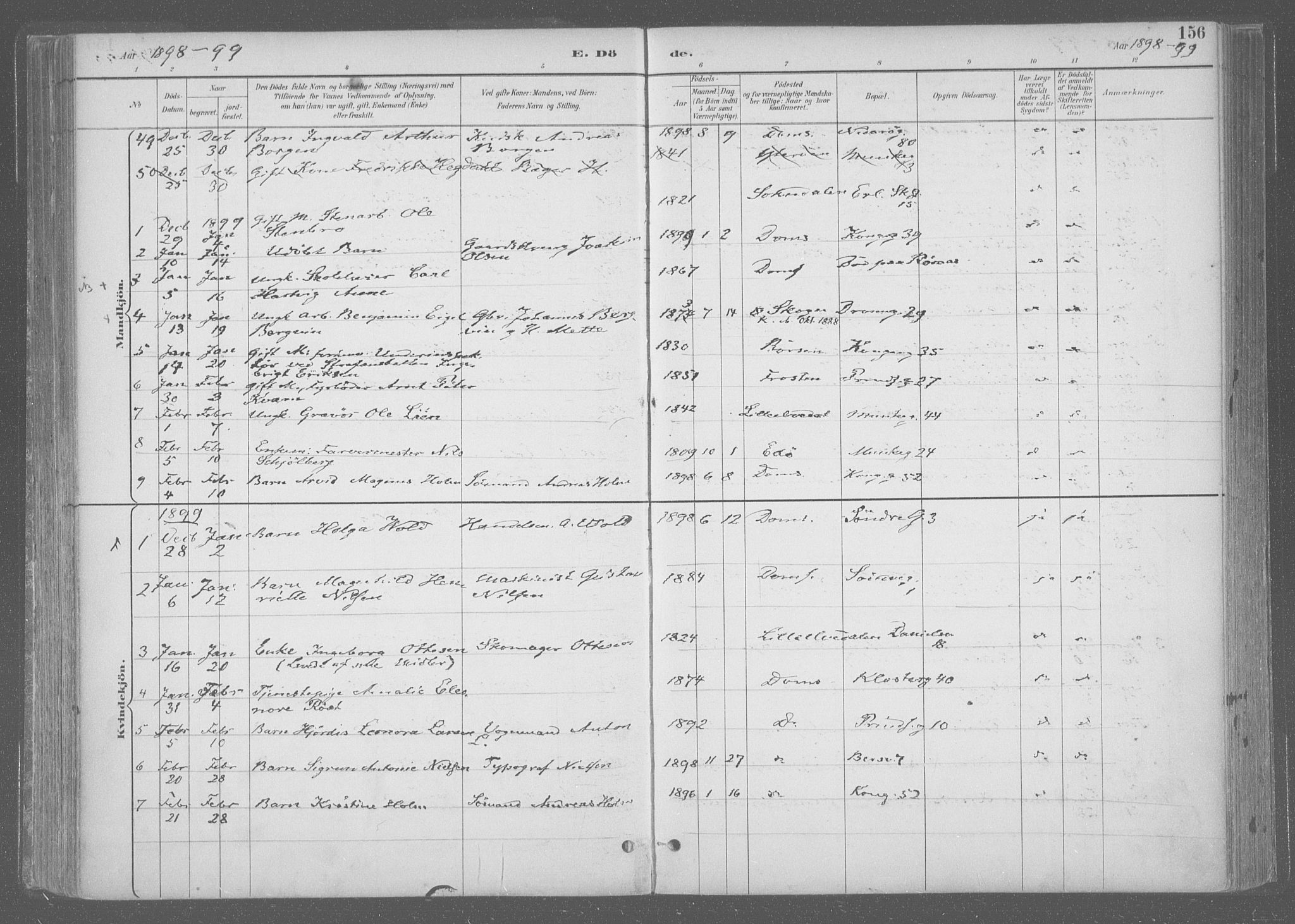 Ministerialprotokoller, klokkerbøker og fødselsregistre - Sør-Trøndelag, SAT/A-1456/601/L0064: Parish register (official) no. 601A31, 1891-1911, p. 156