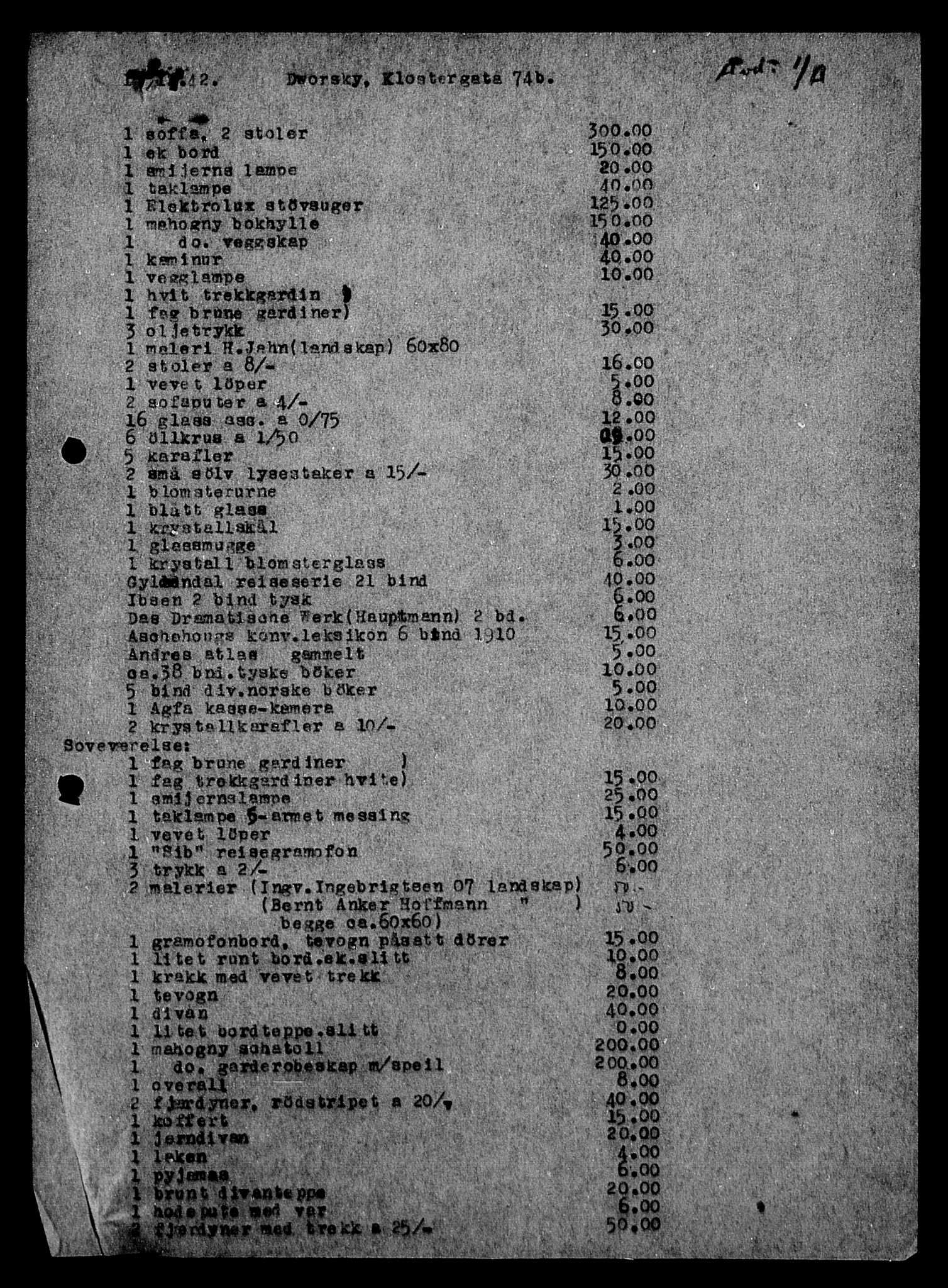 Justisdepartementet, Tilbakeføringskontoret for inndratte formuer, RA/S-1564/H/Hc/Hca/L0894: --, 1945-1947, p. 231