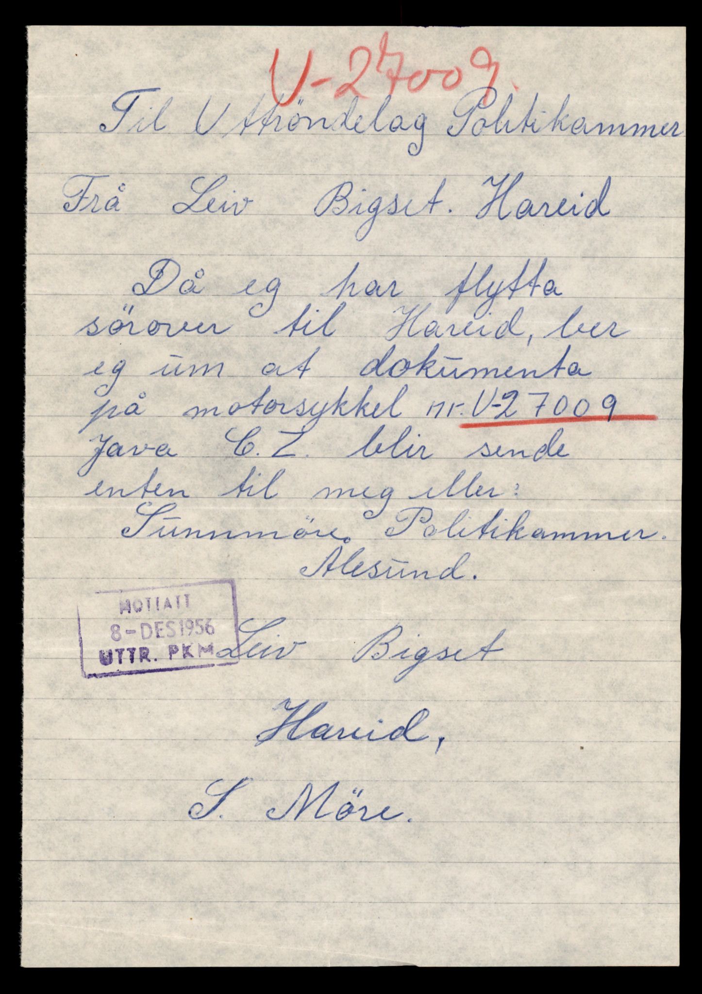 Møre og Romsdal vegkontor - Ålesund trafikkstasjon, AV/SAT-A-4099/F/Fe/L0040: Registreringskort for kjøretøy T 13531 - T 13709, 1927-1998, p. 967