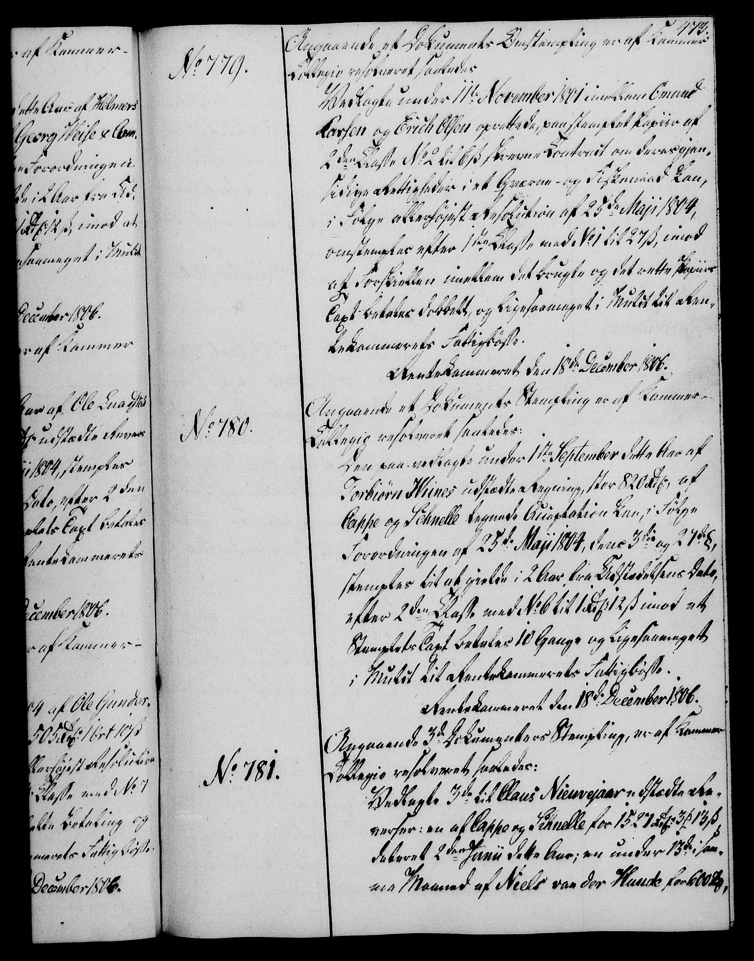 Rentekammeret, Kammerkanselliet, AV/RA-EA-3111/G/Gg/Gga/L0018: Norsk ekspedisjonsprotokoll med register (merket RK 53.18), 1804-1806, p. 473
