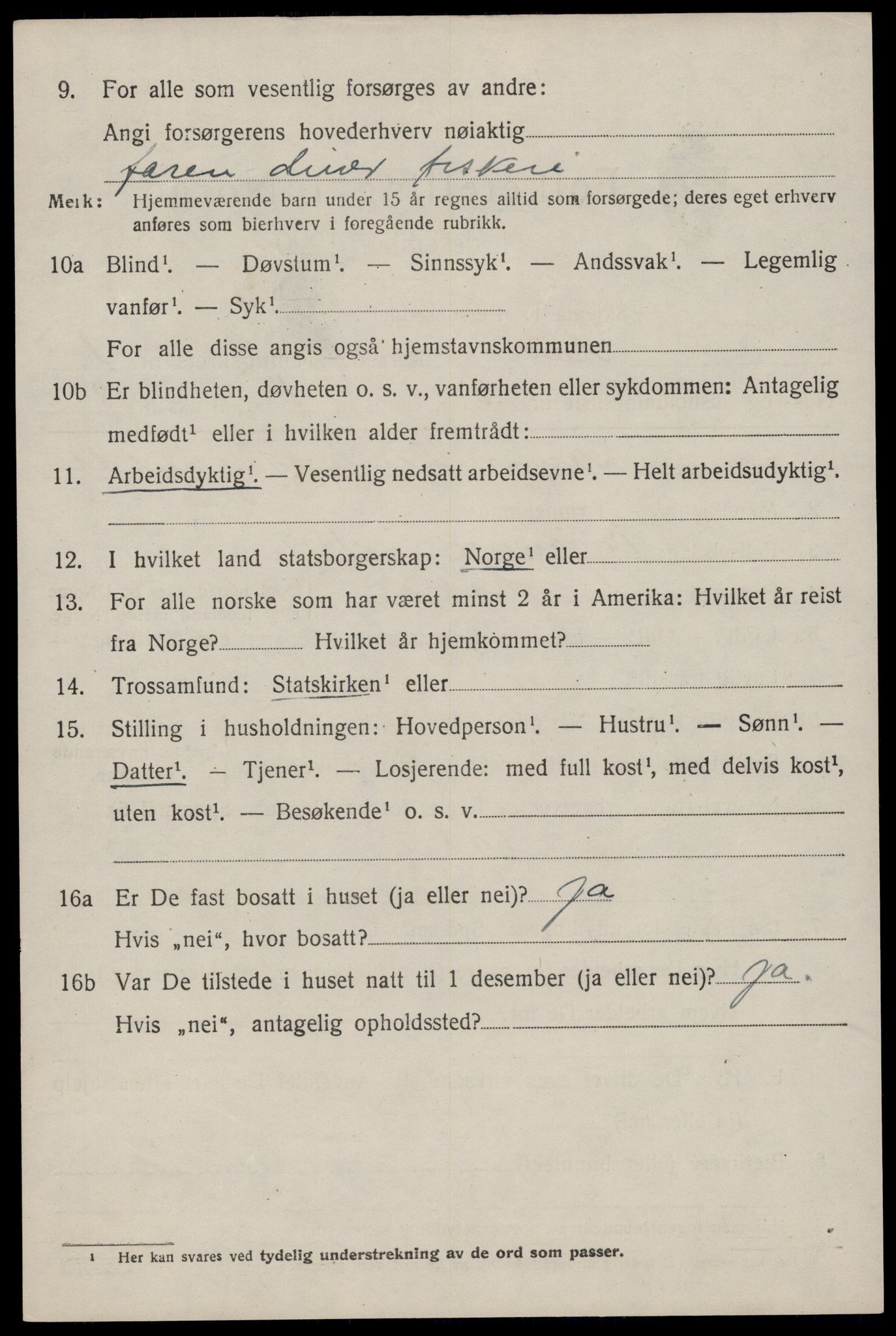 SAST, 1920 census for Åkra, 1920, p. 1299