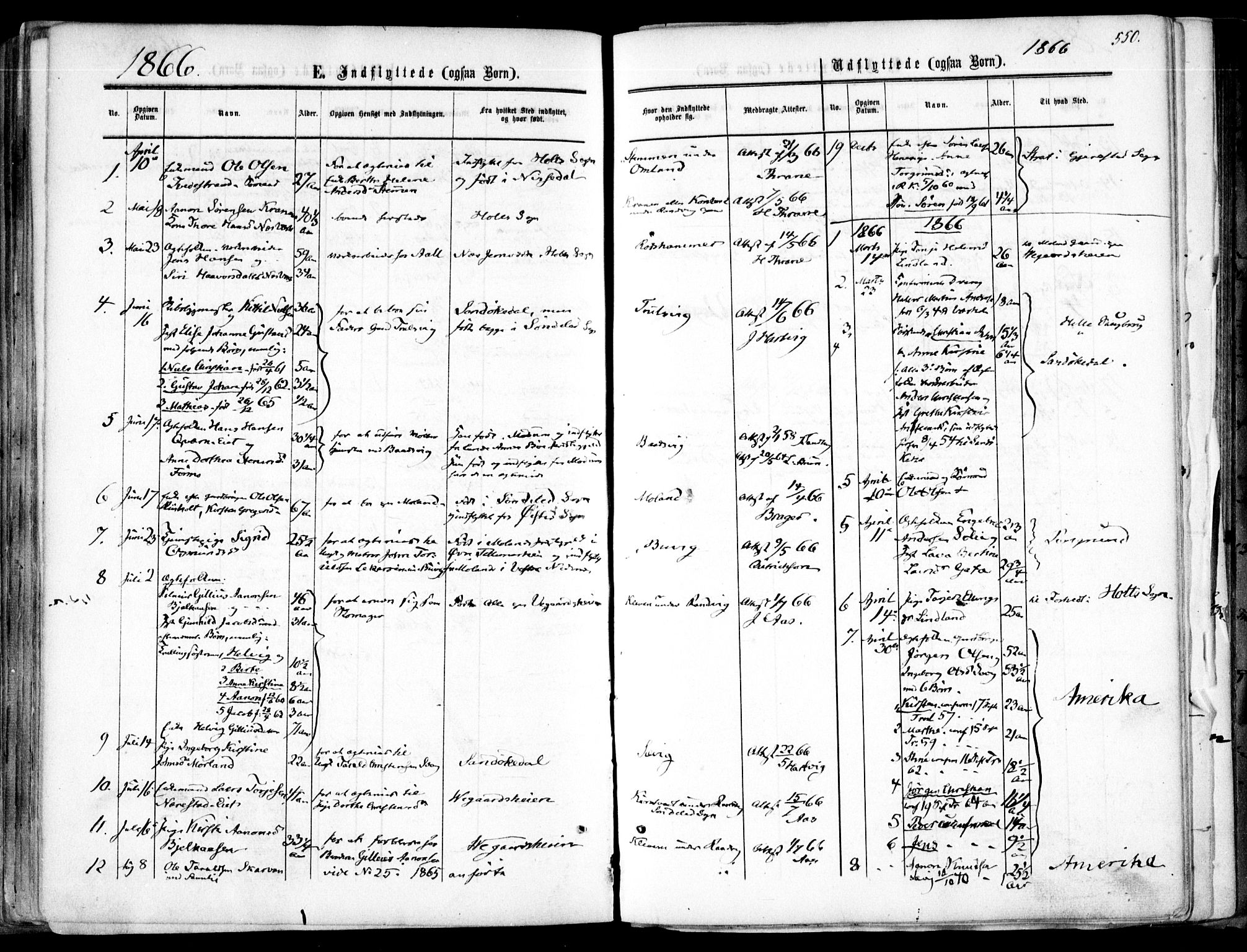 Søndeled sokneprestkontor, AV/SAK-1111-0038/F/Fa/L0003: Parish register (official) no. A 3, 1861-1879, p. 550