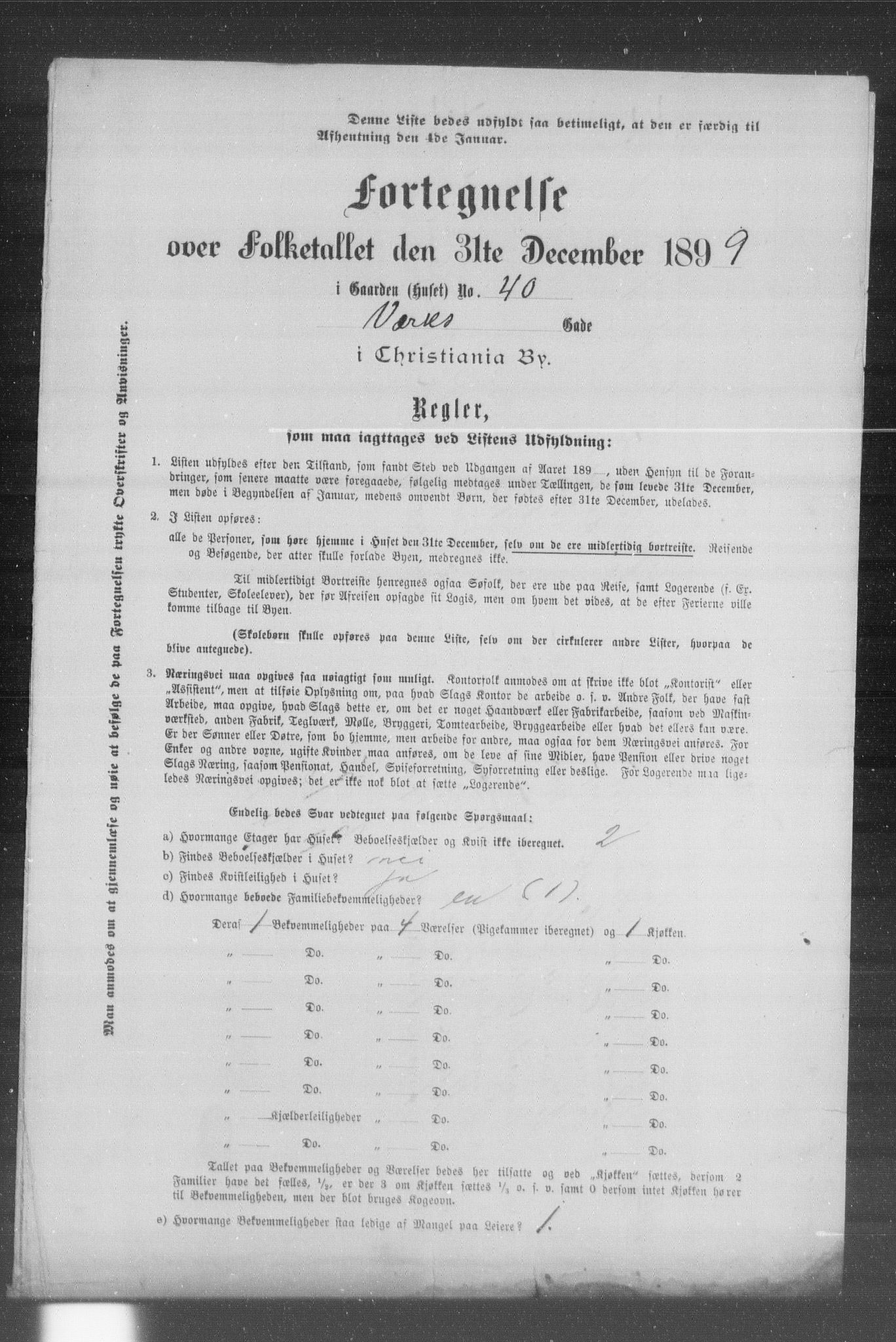 OBA, Municipal Census 1899 for Kristiania, 1899, p. 16111