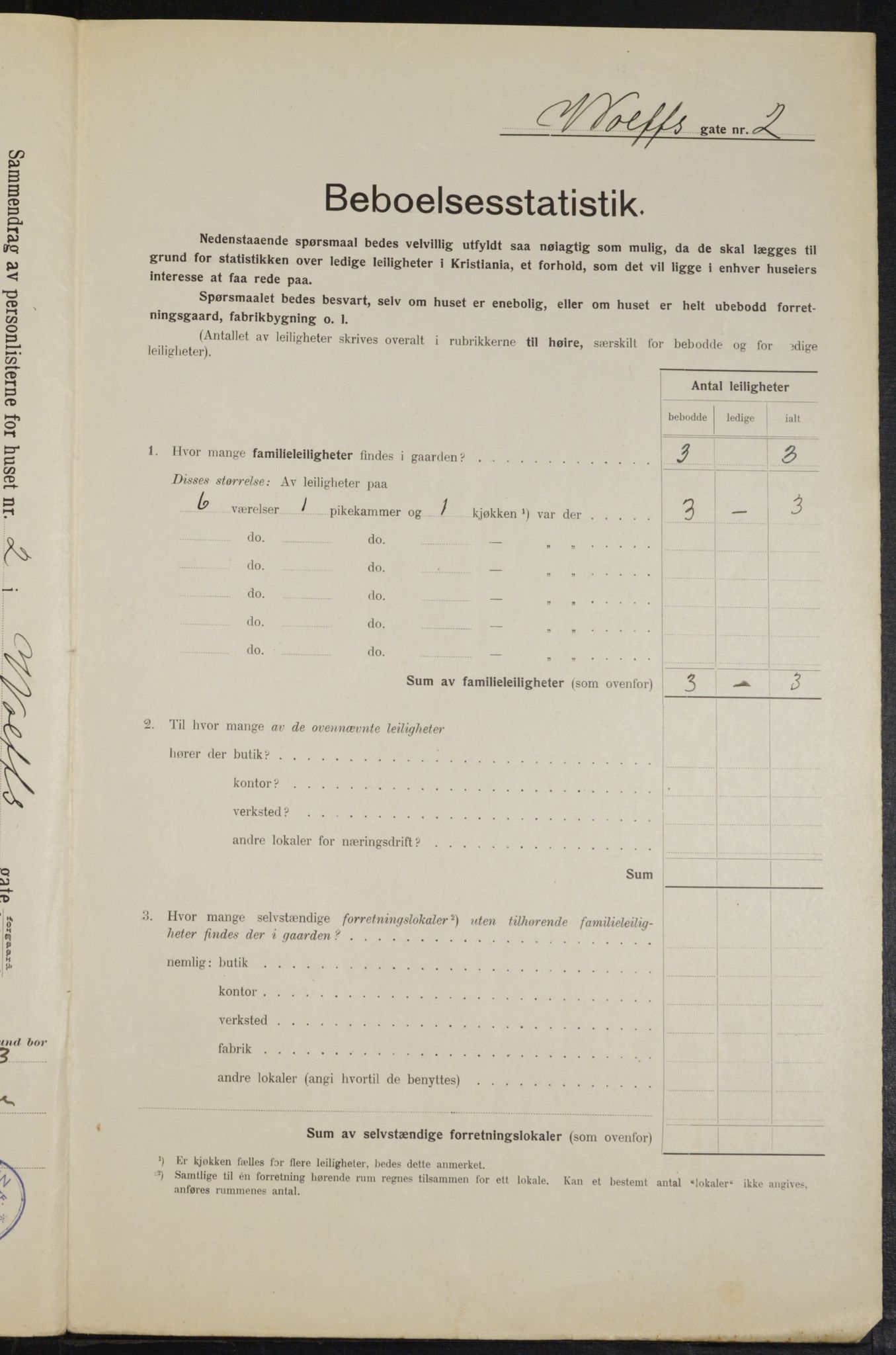 OBA, Municipal Census 1914 for Kristiania, 1914, p. 129501