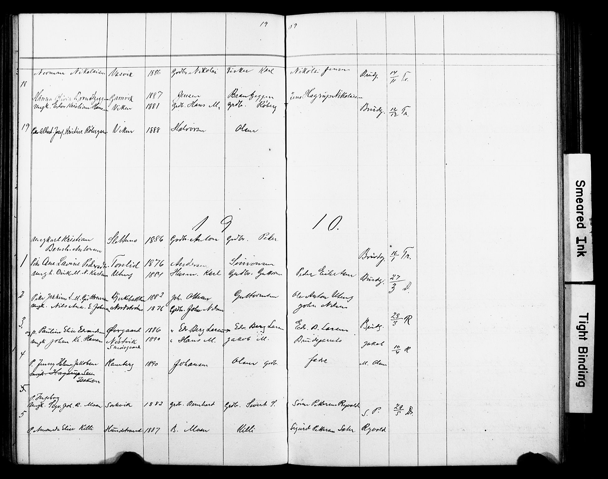 Tranøy sokneprestkontor, SATØ/S-1313/J/Jc/L0052: Banns register no. 52, 1876-1918