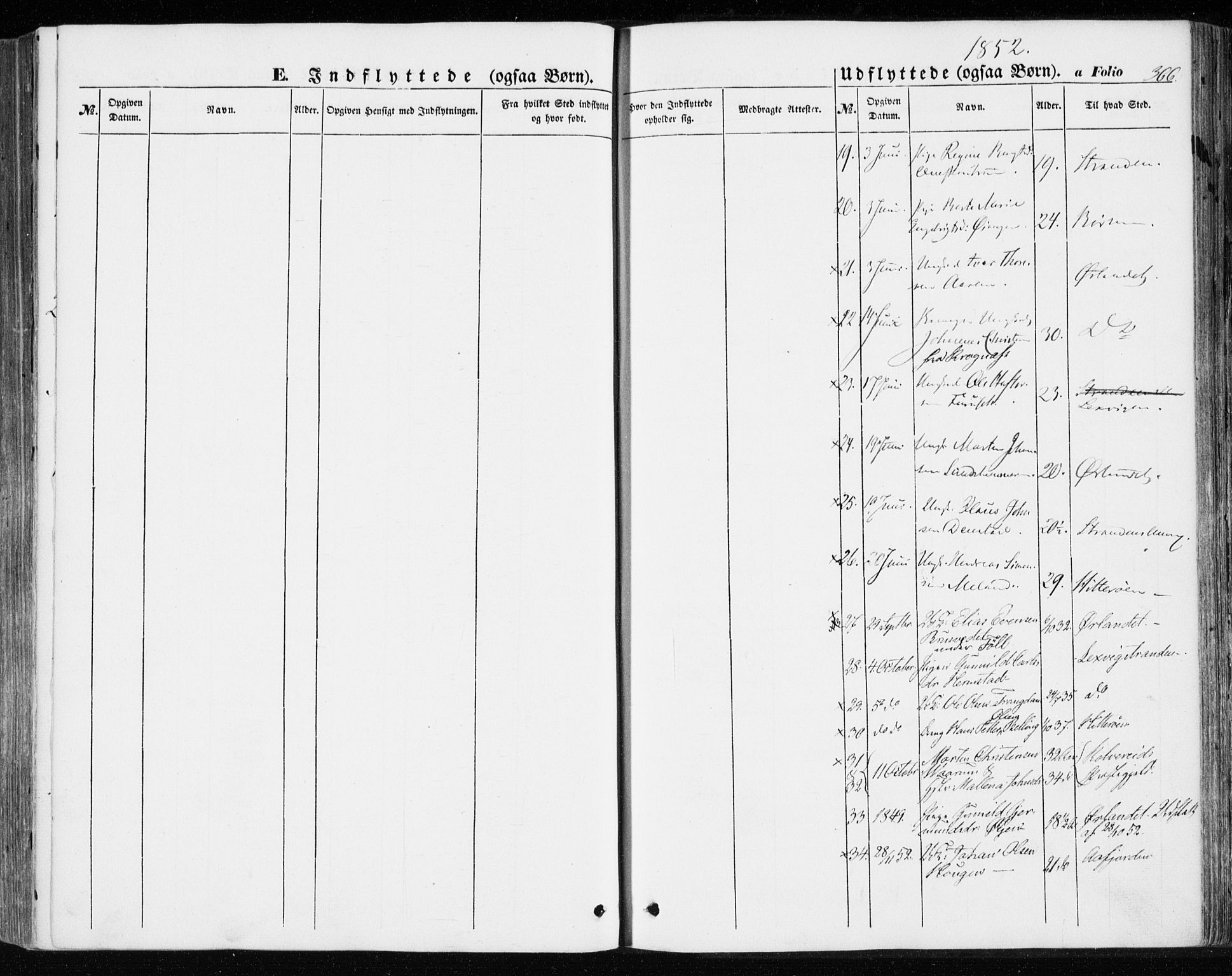 Ministerialprotokoller, klokkerbøker og fødselsregistre - Sør-Trøndelag, SAT/A-1456/646/L0611: Parish register (official) no. 646A09, 1848-1857, p. 366