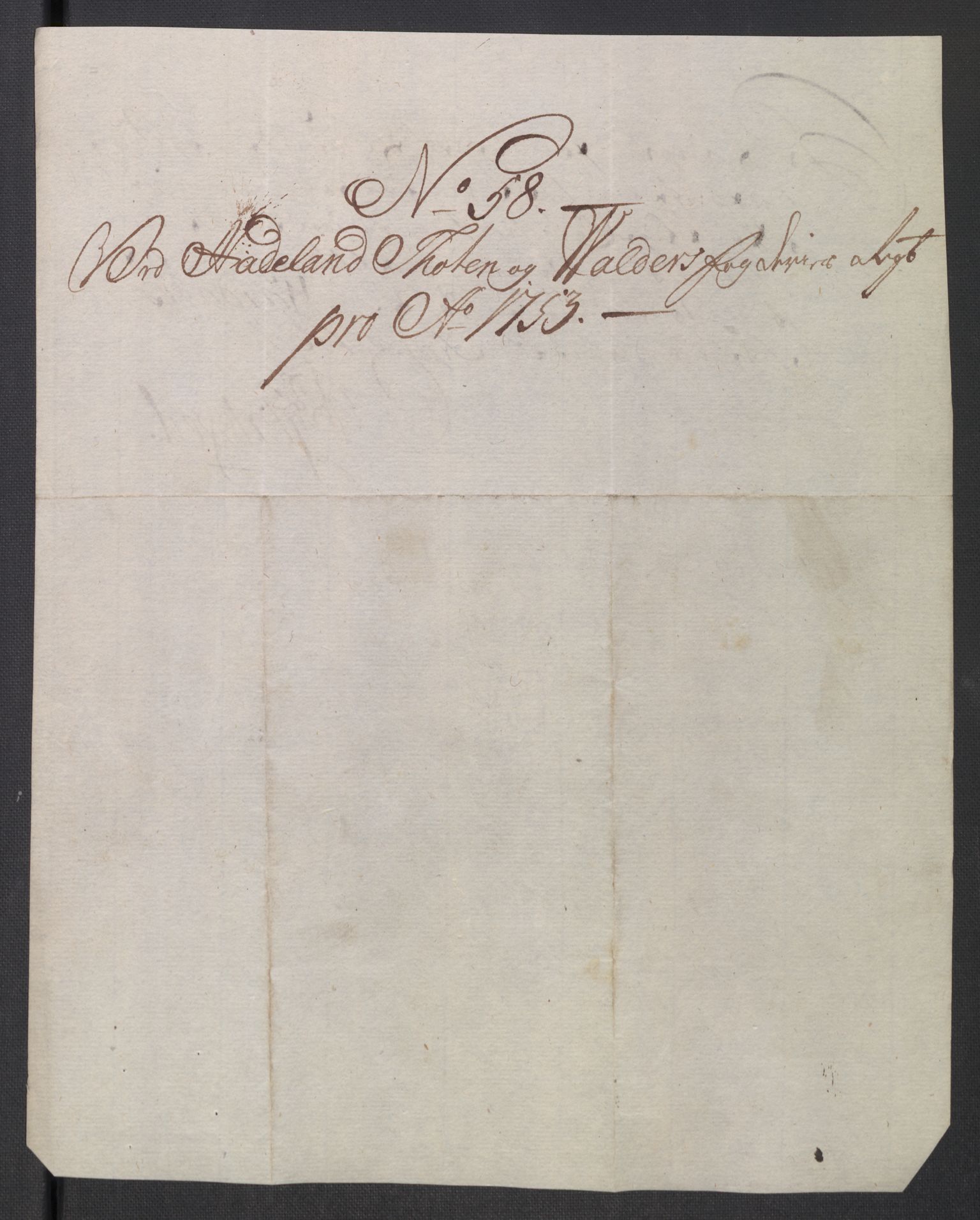 Rentekammeret inntil 1814, Reviderte regnskaper, Fogderegnskap, AV/RA-EA-4092/R18/L1349: Fogderegnskap Hadeland, Toten og Valdres, 1752-1753, p. 564