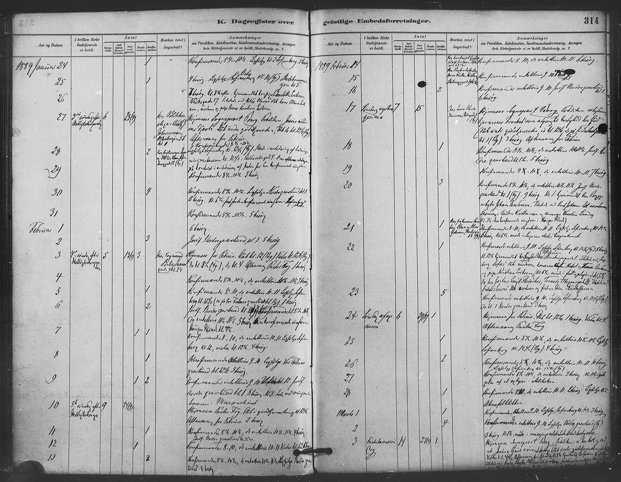 Paulus prestekontor Kirkebøker, AV/SAO-A-10871/F/Fa/L0005: Parish register (official) no. 5, 1879-1889, p. 314