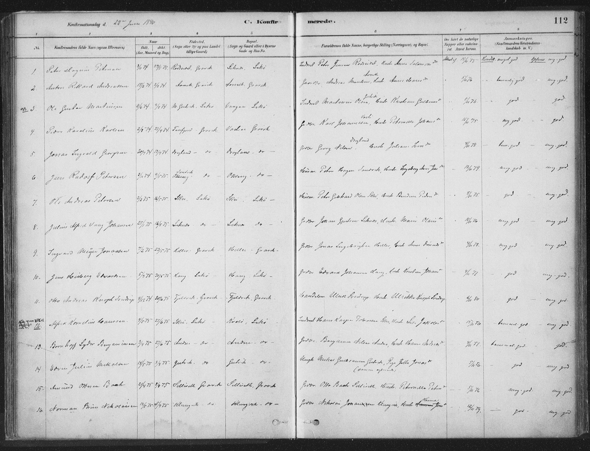 Ministerialprotokoller, klokkerbøker og fødselsregistre - Nord-Trøndelag, AV/SAT-A-1458/788/L0697: Parish register (official) no. 788A04, 1878-1902, p. 112