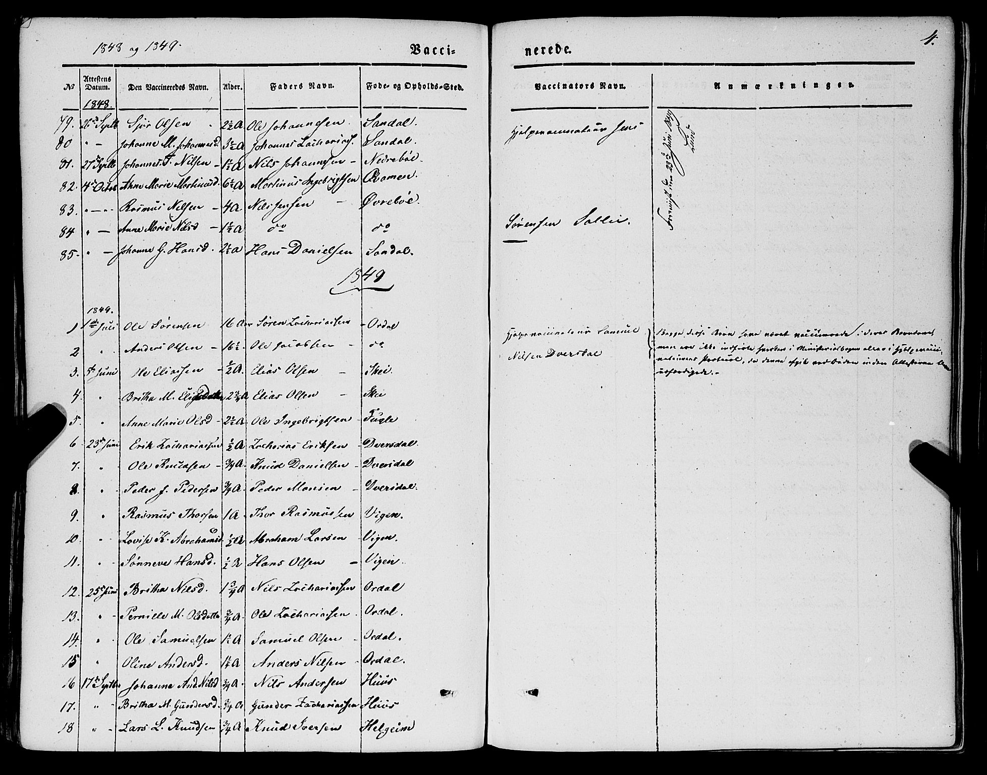 Jølster sokneprestembete, SAB/A-80701/H/Haa/Haaa/L0010: Parish register (official) no. A 10, 1847-1865, p. 4