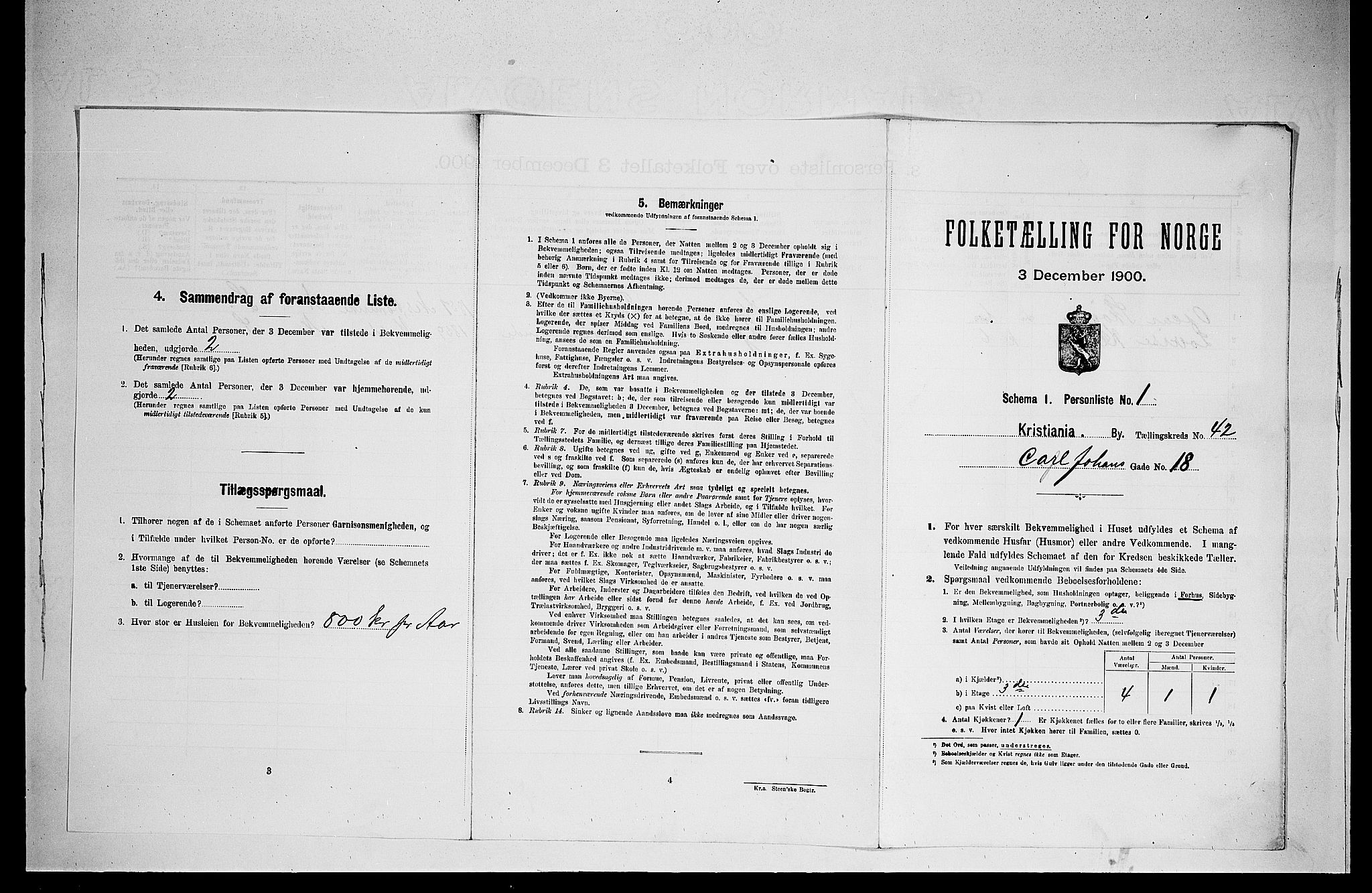 SAO, 1900 census for Kristiania, 1900, p. 11412