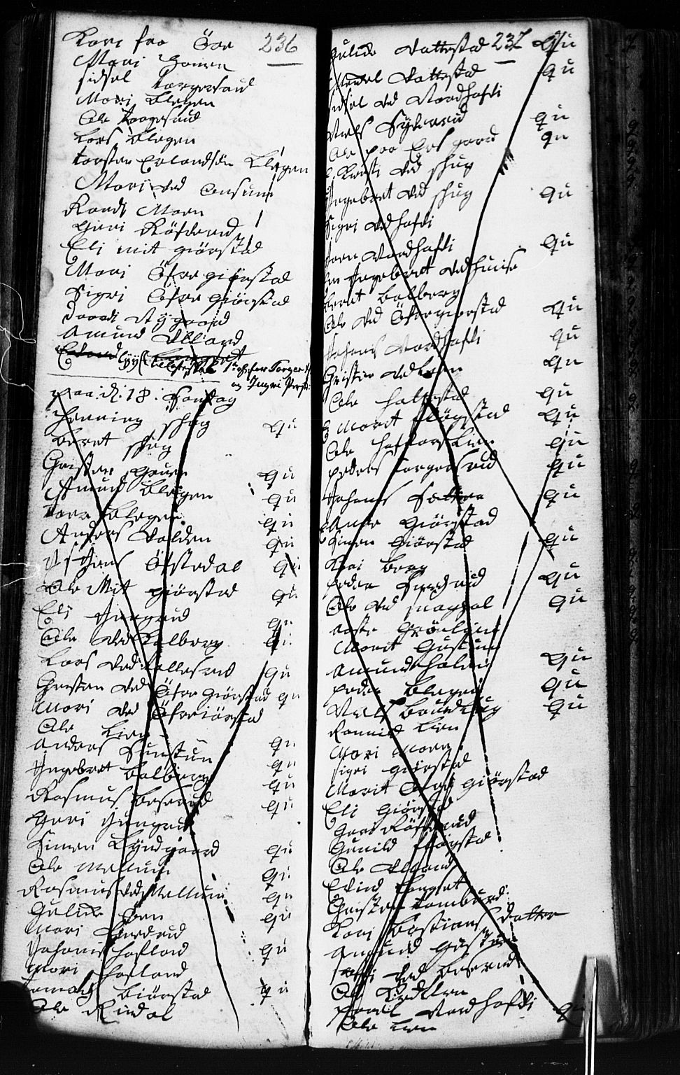 Fåberg prestekontor, AV/SAH-PREST-086/H/Ha/Hab/L0002: Parish register (copy) no. 2, 1741-1756, p. 236-237