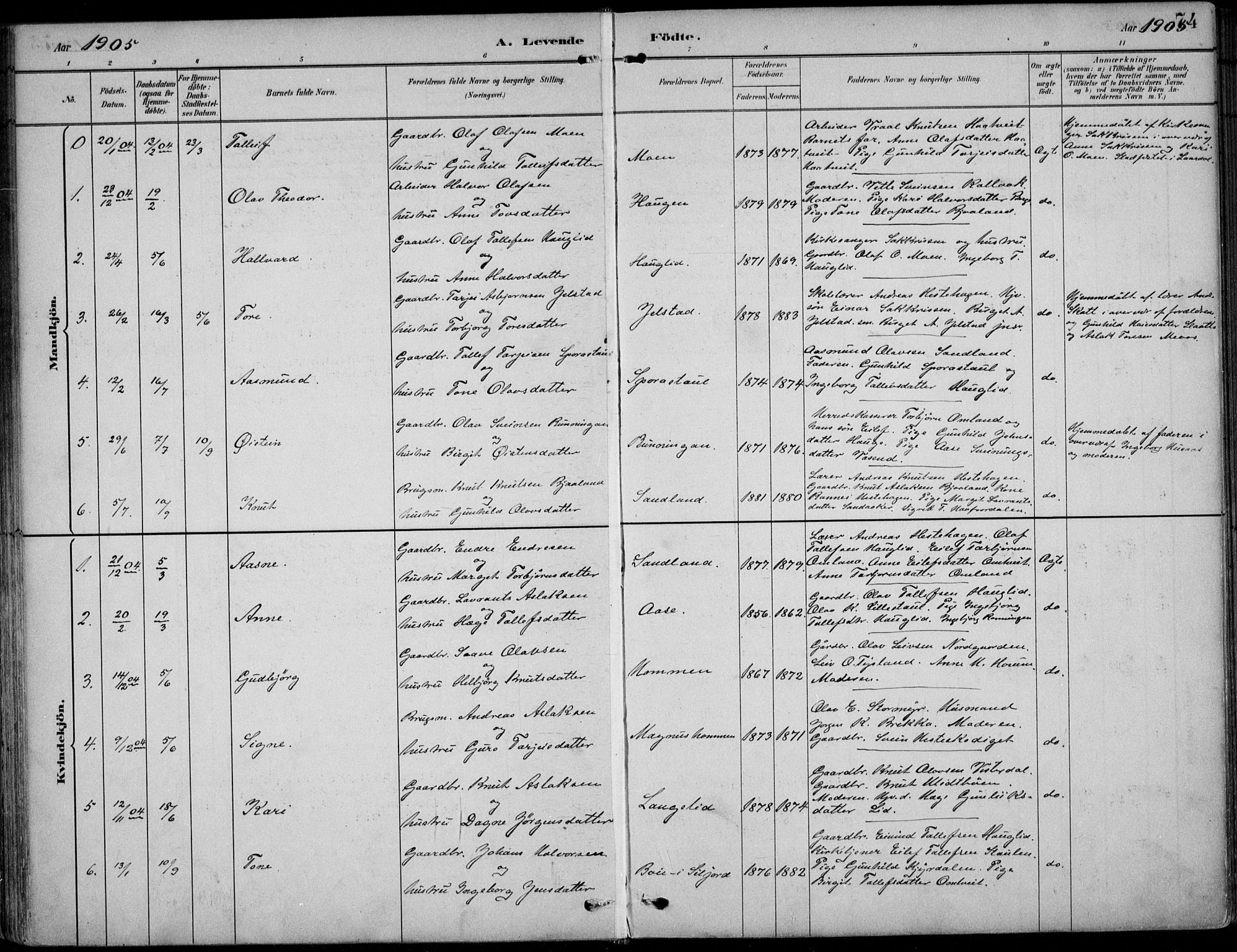 Kviteseid kirkebøker, SAKO/A-276/F/Fb/L0002: Parish register (official) no. II 2, 1882-1916, p. 74