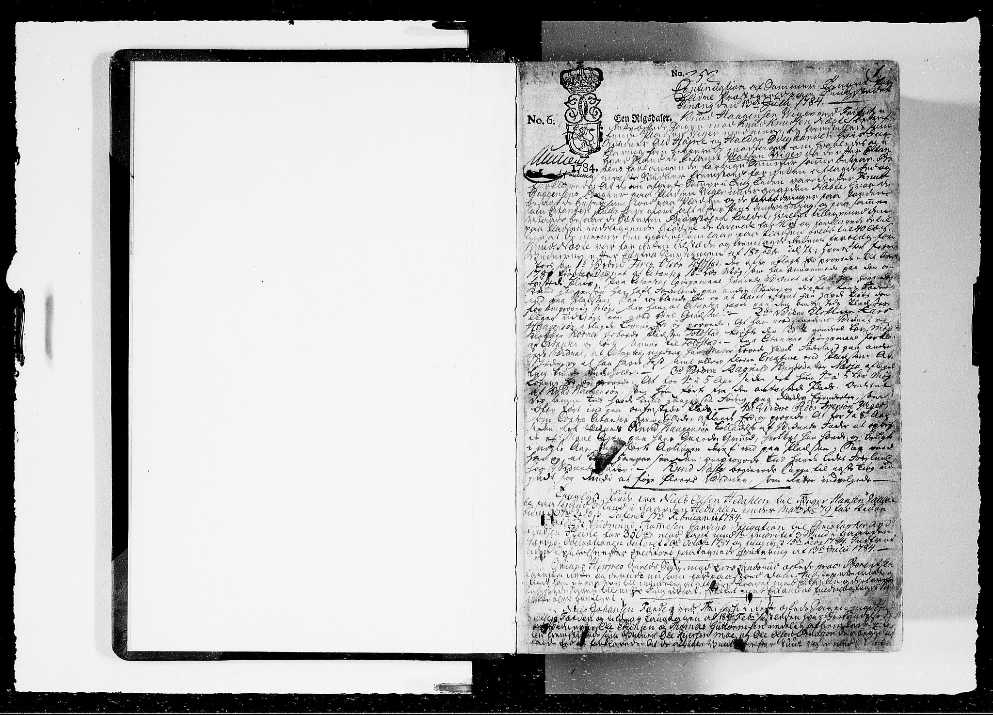Valdres sorenskriveri, SAH/TING-016/G/Gb/L0001: Tingbok, 1784-1790, p. 1a