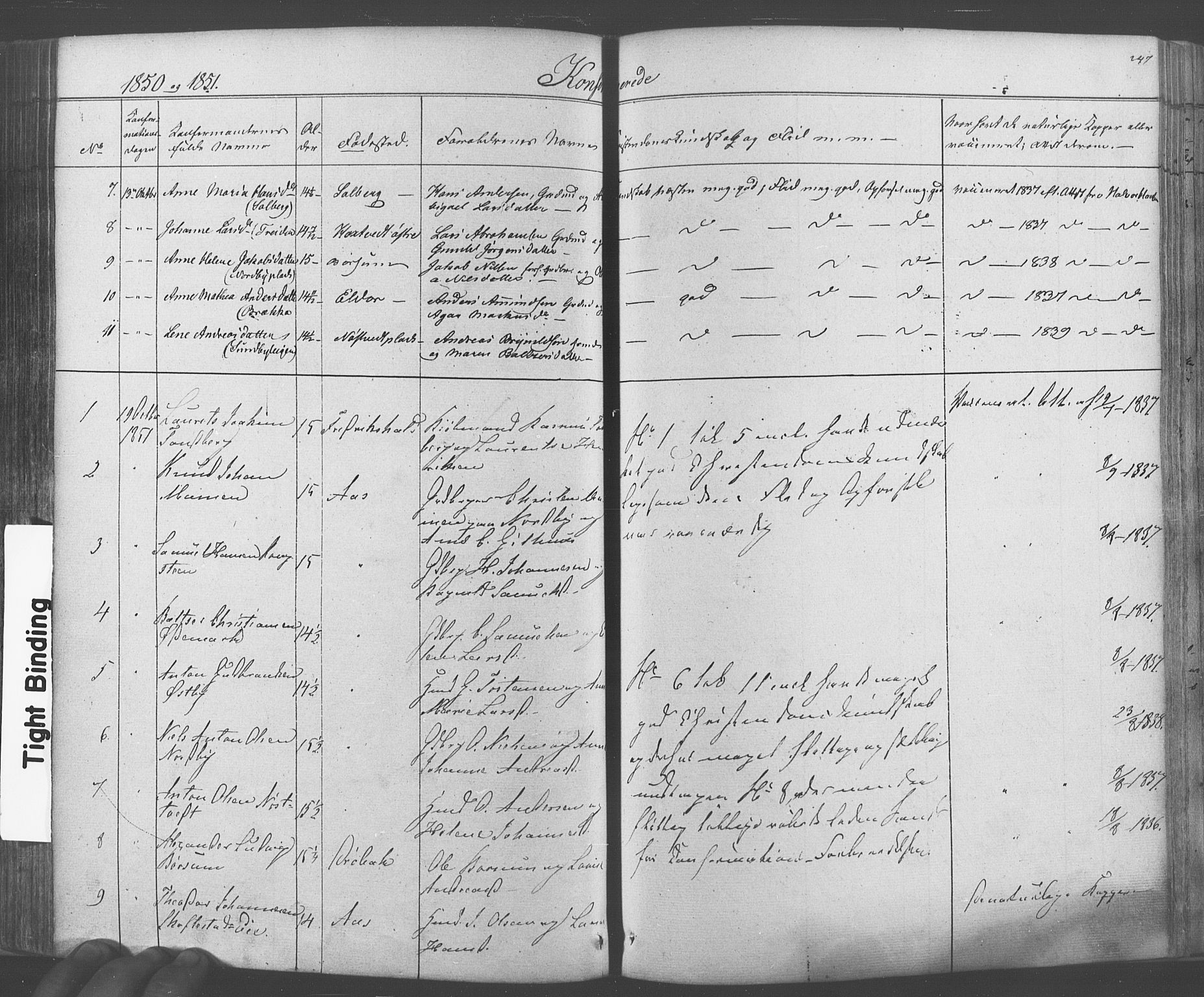 Ås prestekontor Kirkebøker, AV/SAO-A-10894/F/Fa/L0006: Parish register (official) no. I 6, 1841-1853, p. 246-247