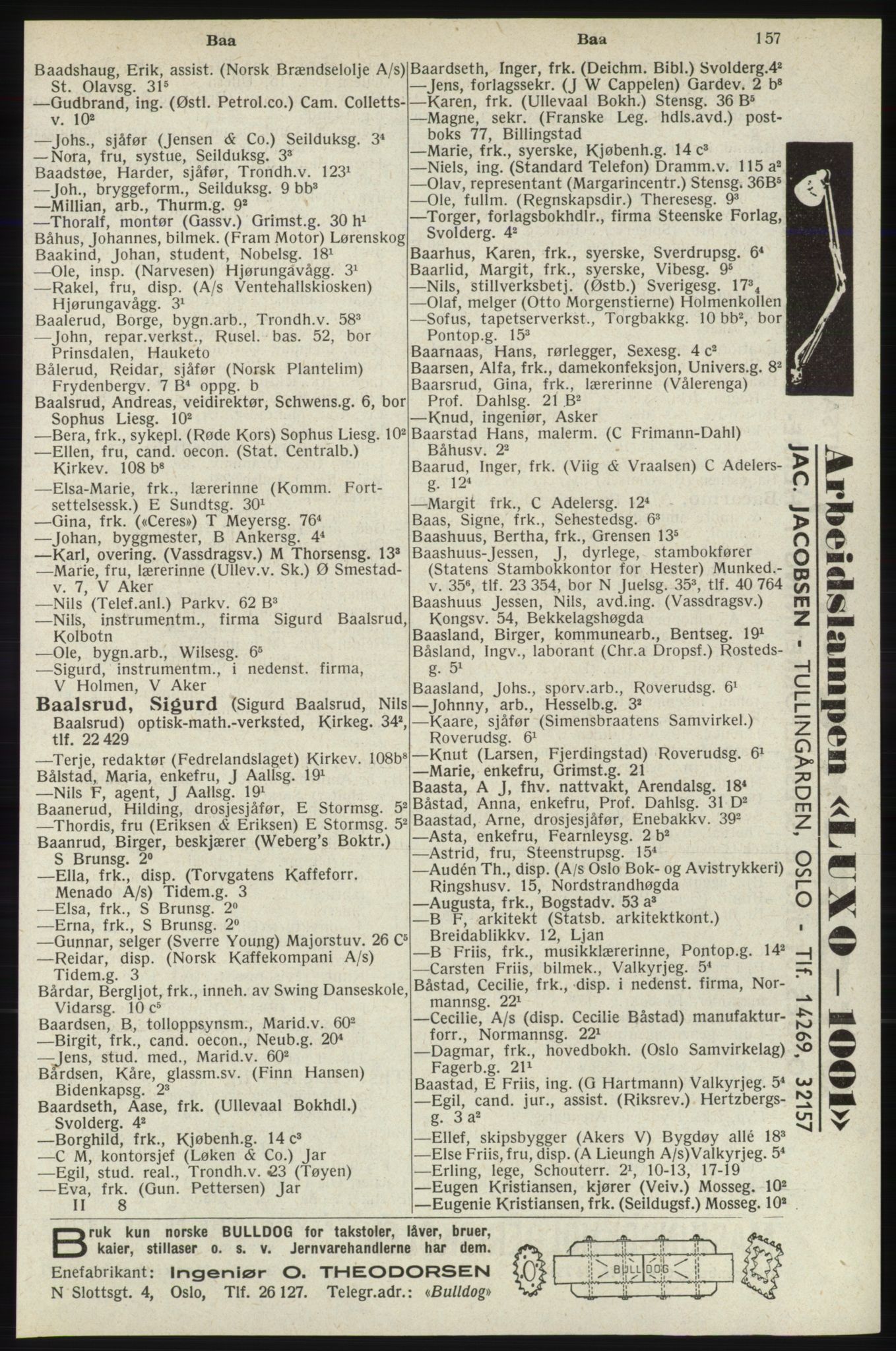 Kristiania/Oslo adressebok, PUBL/-, 1940, p. 175
