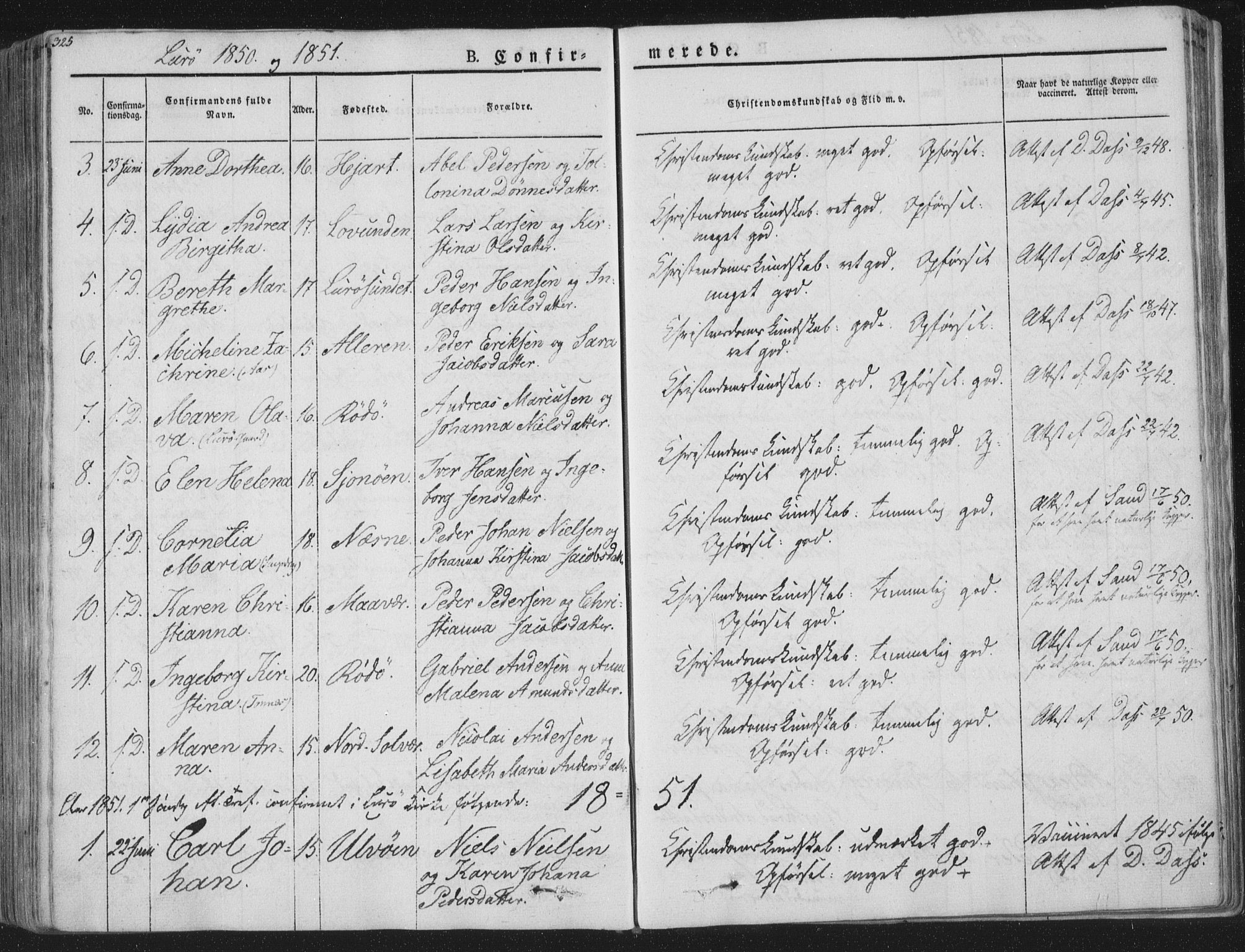 Ministerialprotokoller, klokkerbøker og fødselsregistre - Nordland, SAT/A-1459/839/L0565: Parish register (official) no. 839A02, 1825-1862, p. 325