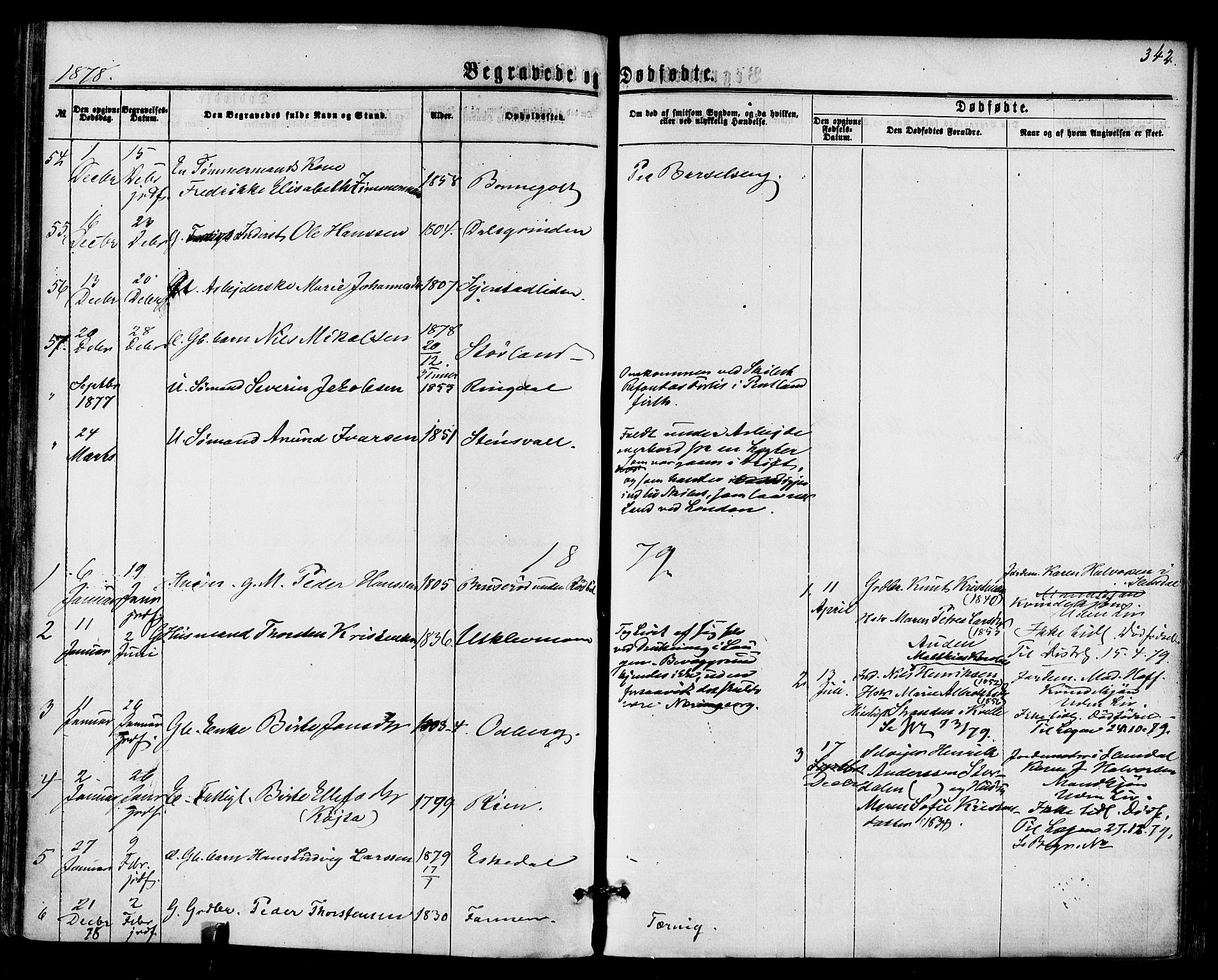 Hedrum kirkebøker, AV/SAKO-A-344/F/Fa/L0008: Parish register (official) no. I 8, 1869-1880, p. 342