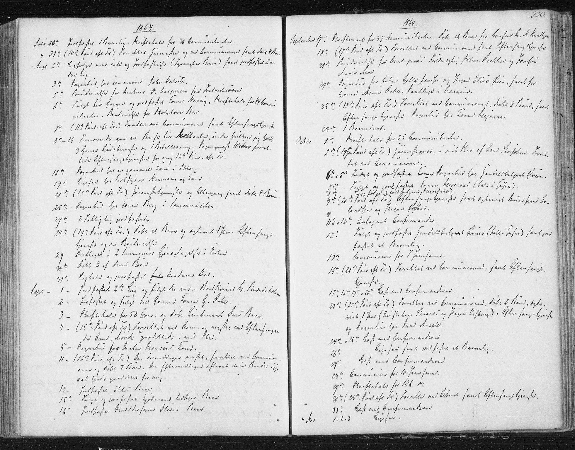 Ministerialprotokoller, klokkerbøker og fødselsregistre - Sør-Trøndelag, SAT/A-1456/602/L0127: Curate's parish register no. 602B01, 1821-1875, p. 230
