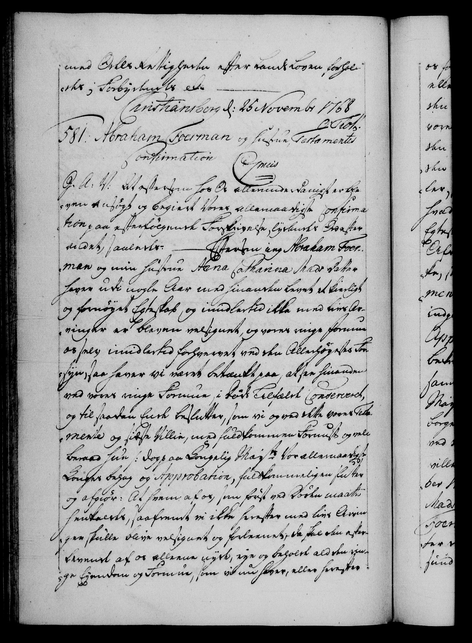 Danske Kanselli 1572-1799, AV/RA-EA-3023/F/Fc/Fca/Fcaa/L0043: Norske registre, 1766-1768, p. 769b