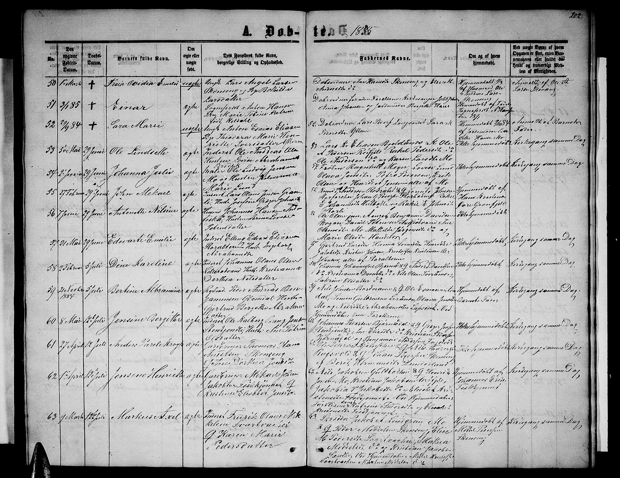 Ministerialprotokoller, klokkerbøker og fødselsregistre - Nordland, AV/SAT-A-1459/827/L0415: Parish register (copy) no. 827C04, 1864-1886, p. 202