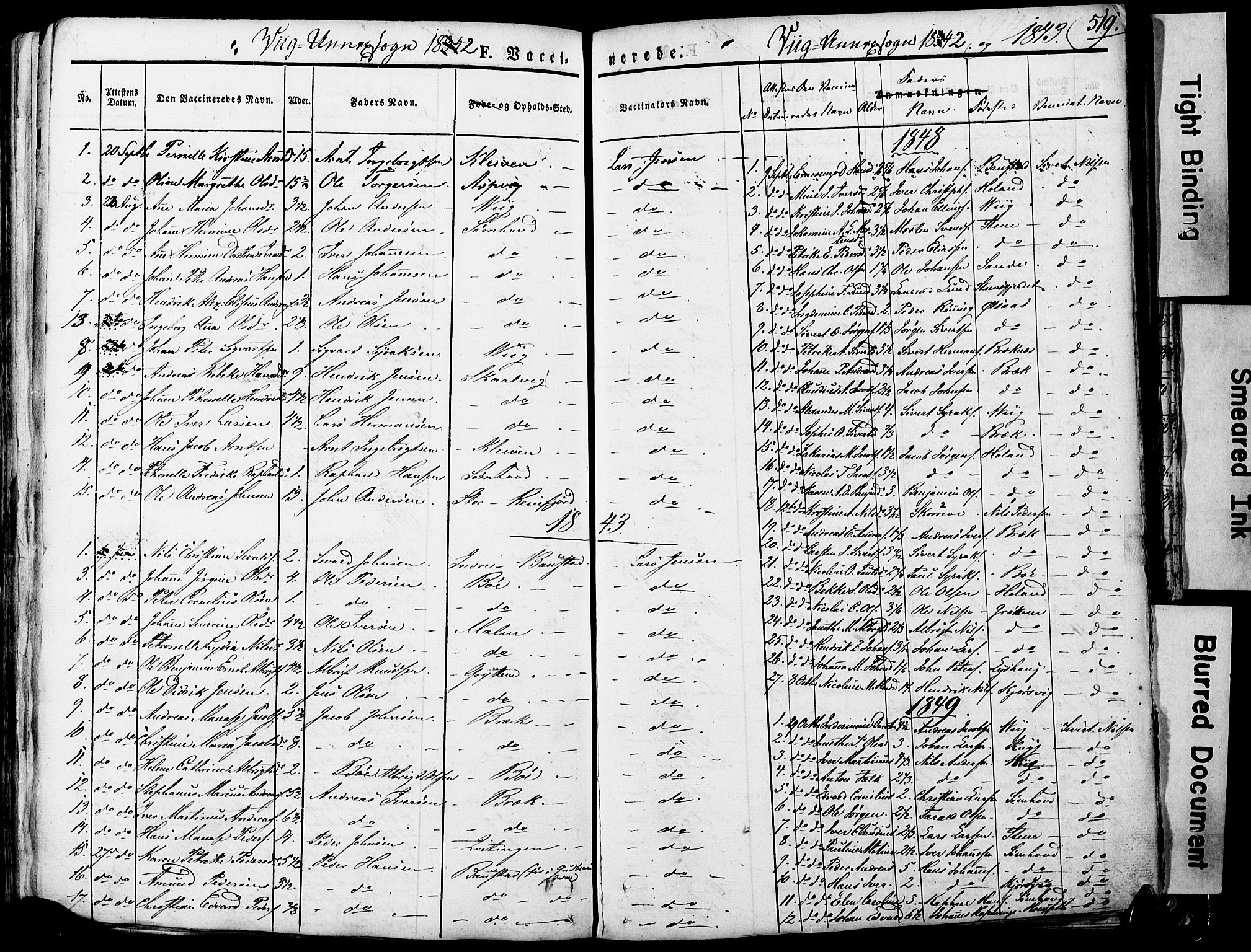 Ministerialprotokoller, klokkerbøker og fødselsregistre - Nordland, SAT/A-1459/812/L0176: Parish register (official) no. 812A05, 1834-1874, p. 519