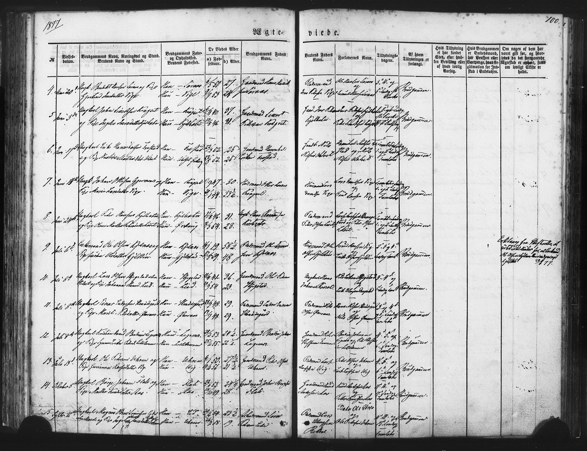 Ministerialprotokoller, klokkerbøker og fødselsregistre - Møre og Romsdal, AV/SAT-A-1454/539/L0530: Parish register (official) no. 539A03, 1872-1886, p. 100