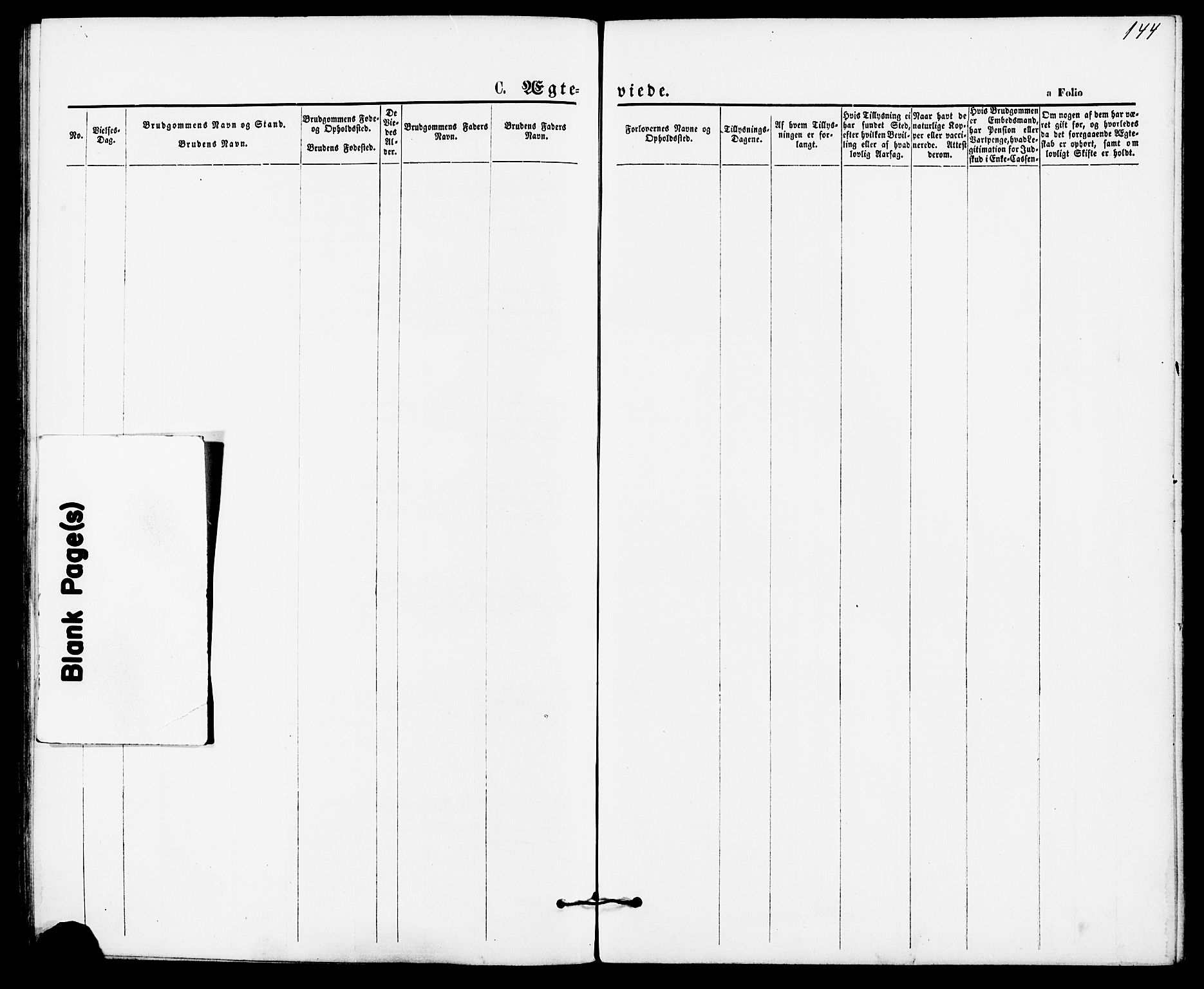 Suldal sokneprestkontor, AV/SAST-A-101845/01/IV/L0010: Parish register (official) no. A 10, 1869-1878, p. 144